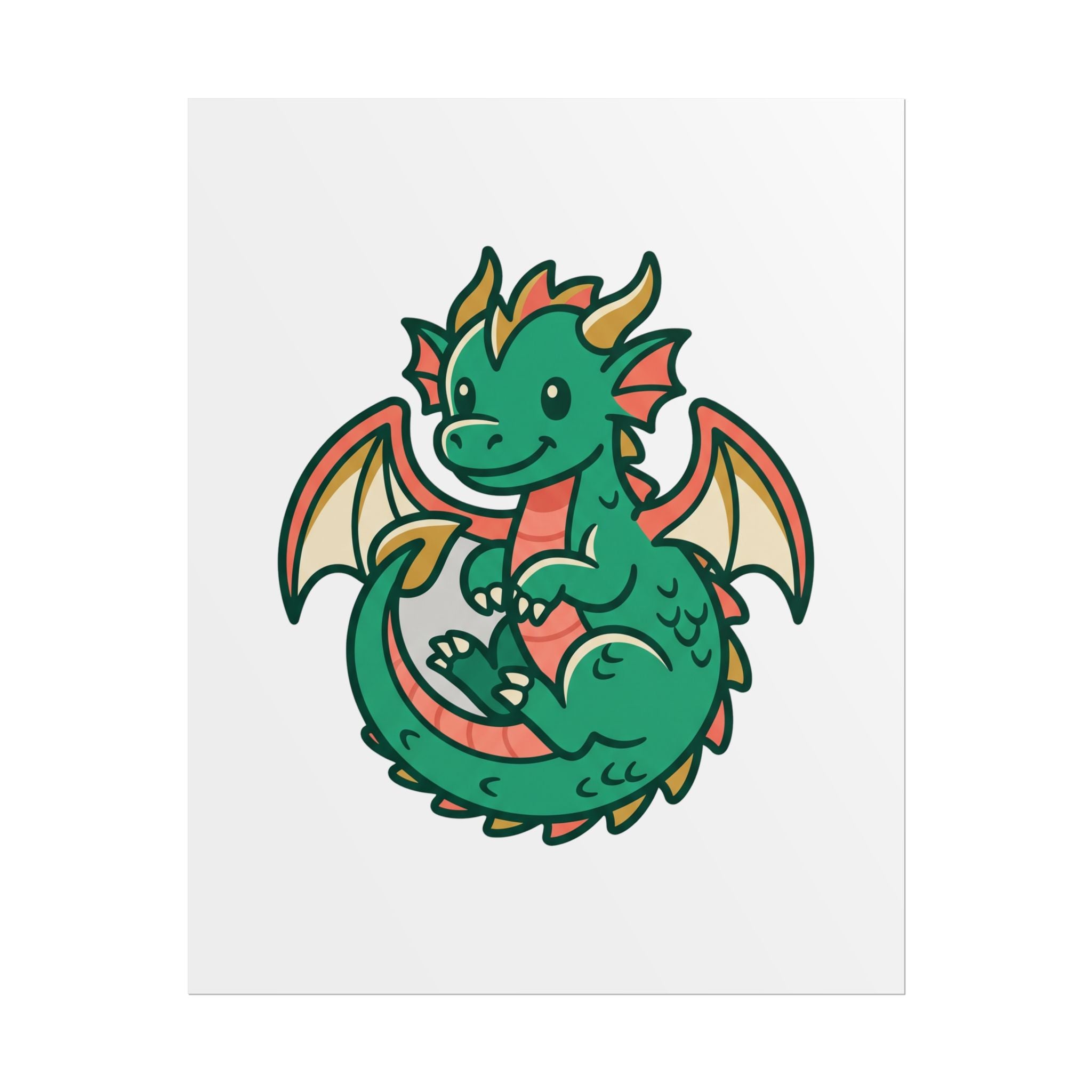 Tiny Leaf Dragon Poster
