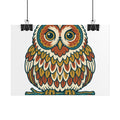 Round Owl Poster