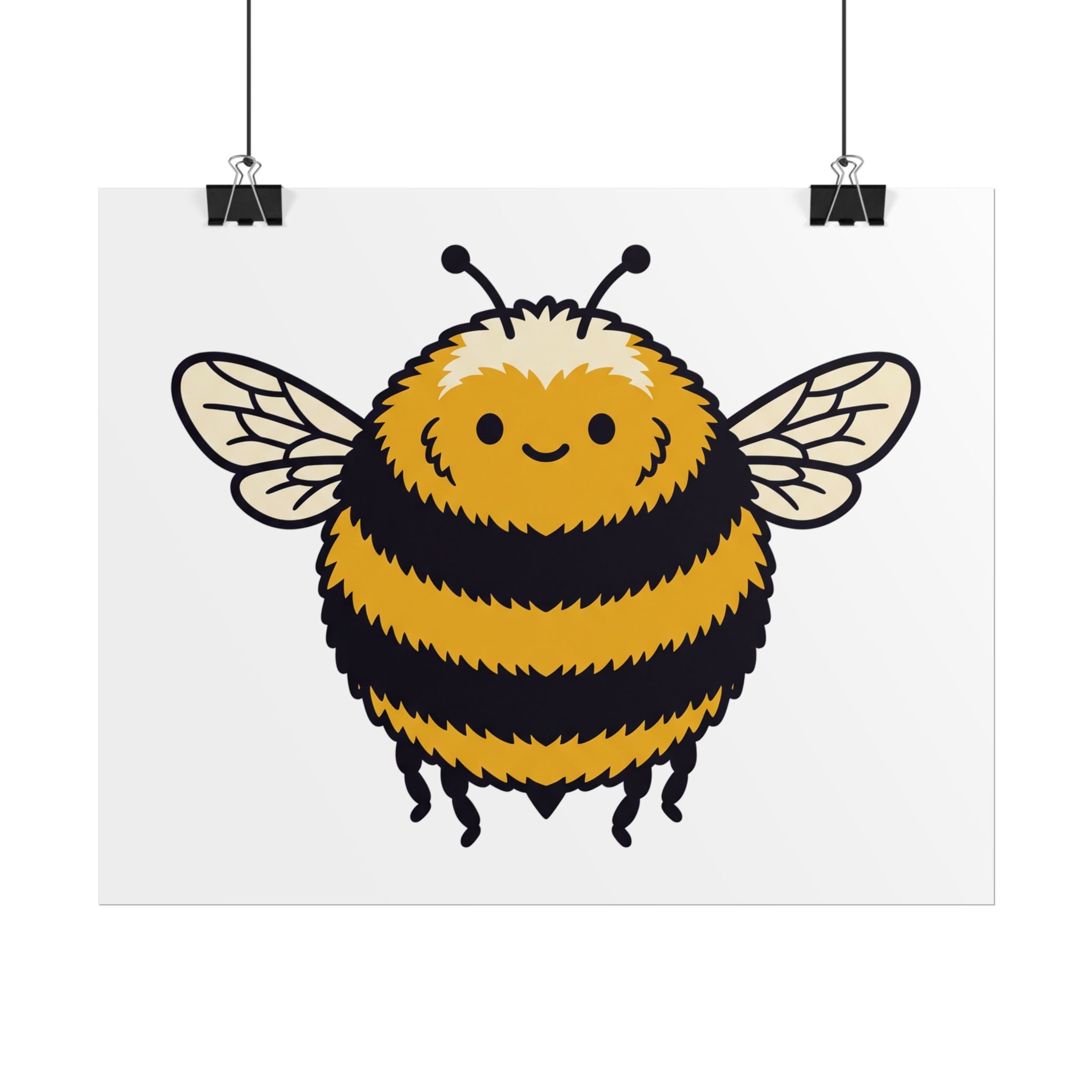 Round Bee Buddy Poster