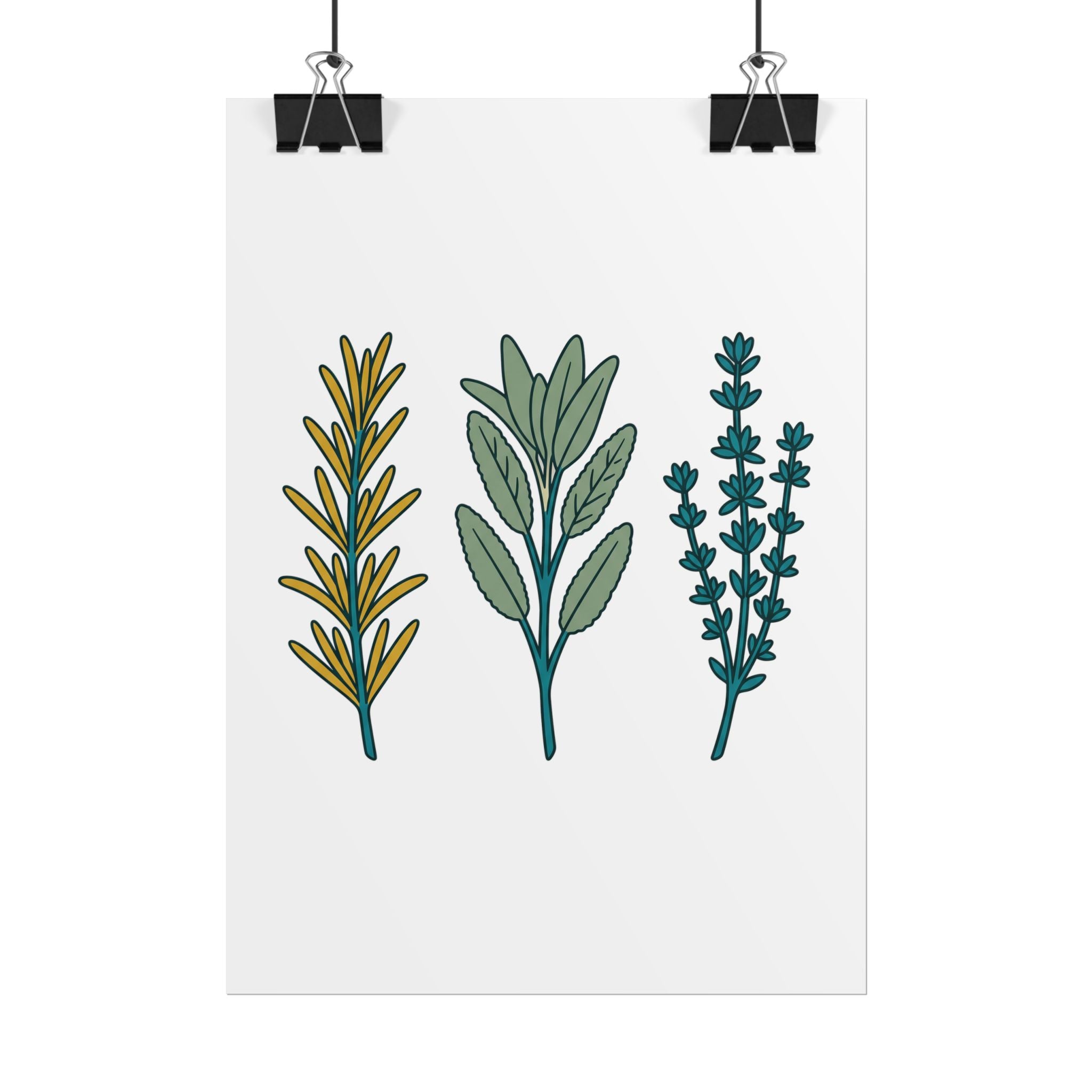 Herb Sprig Set Poster