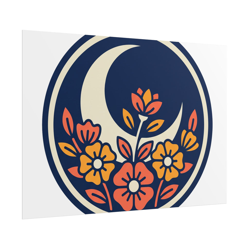 Night Garden Circle Poster