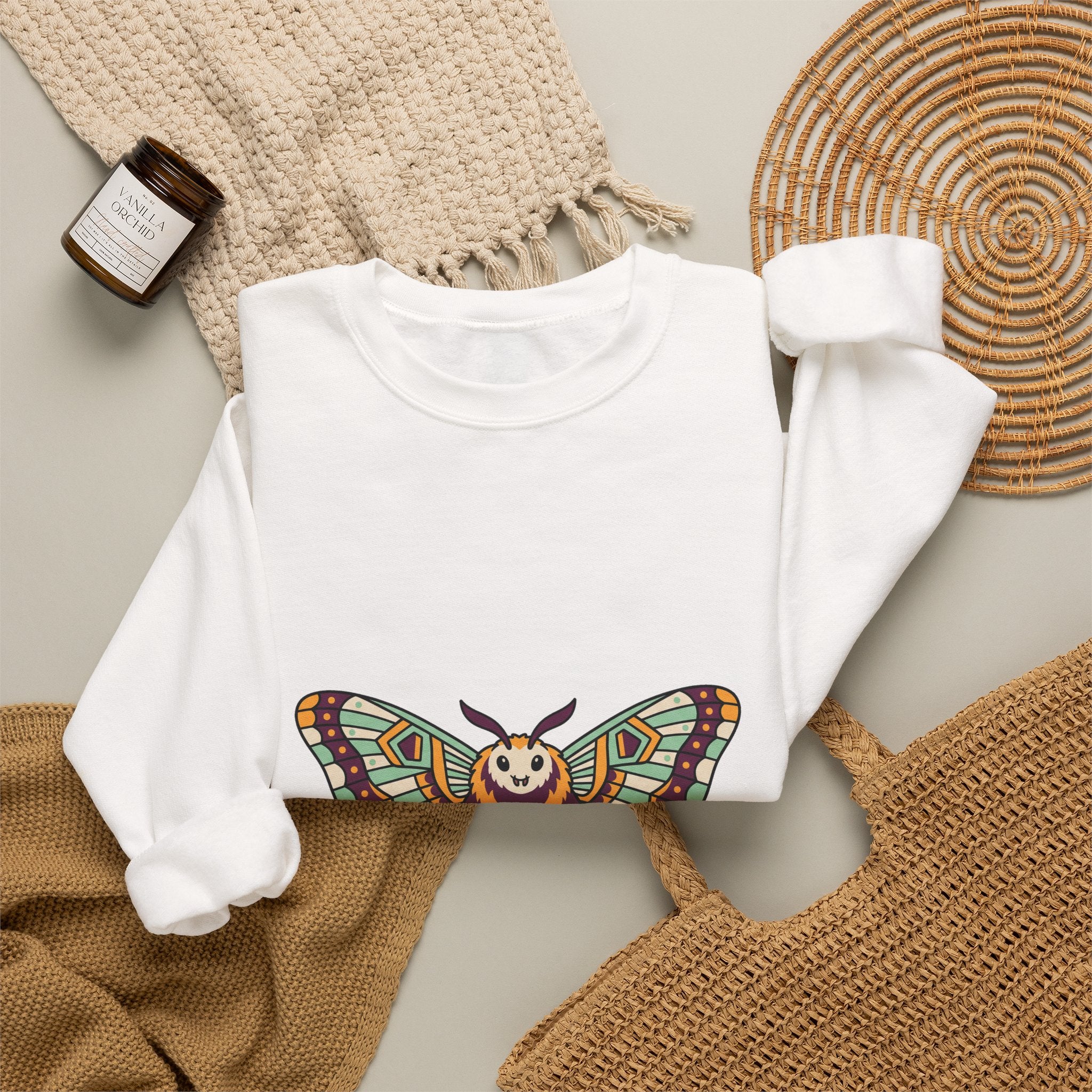 Fuzzy Moth Friend Crewneck