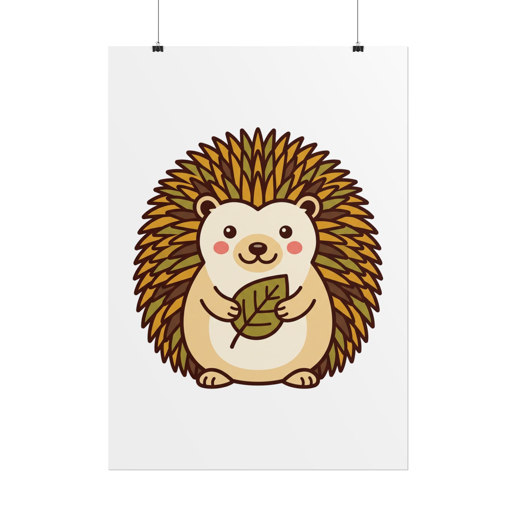Chubby Hedgehog Poster