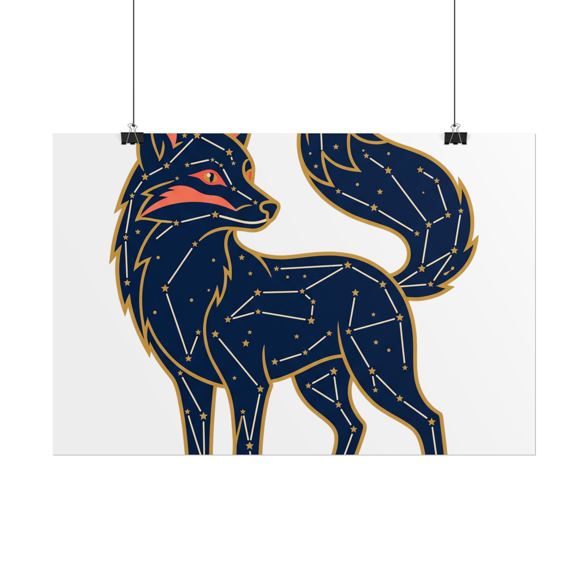 Constellation Fox Poster