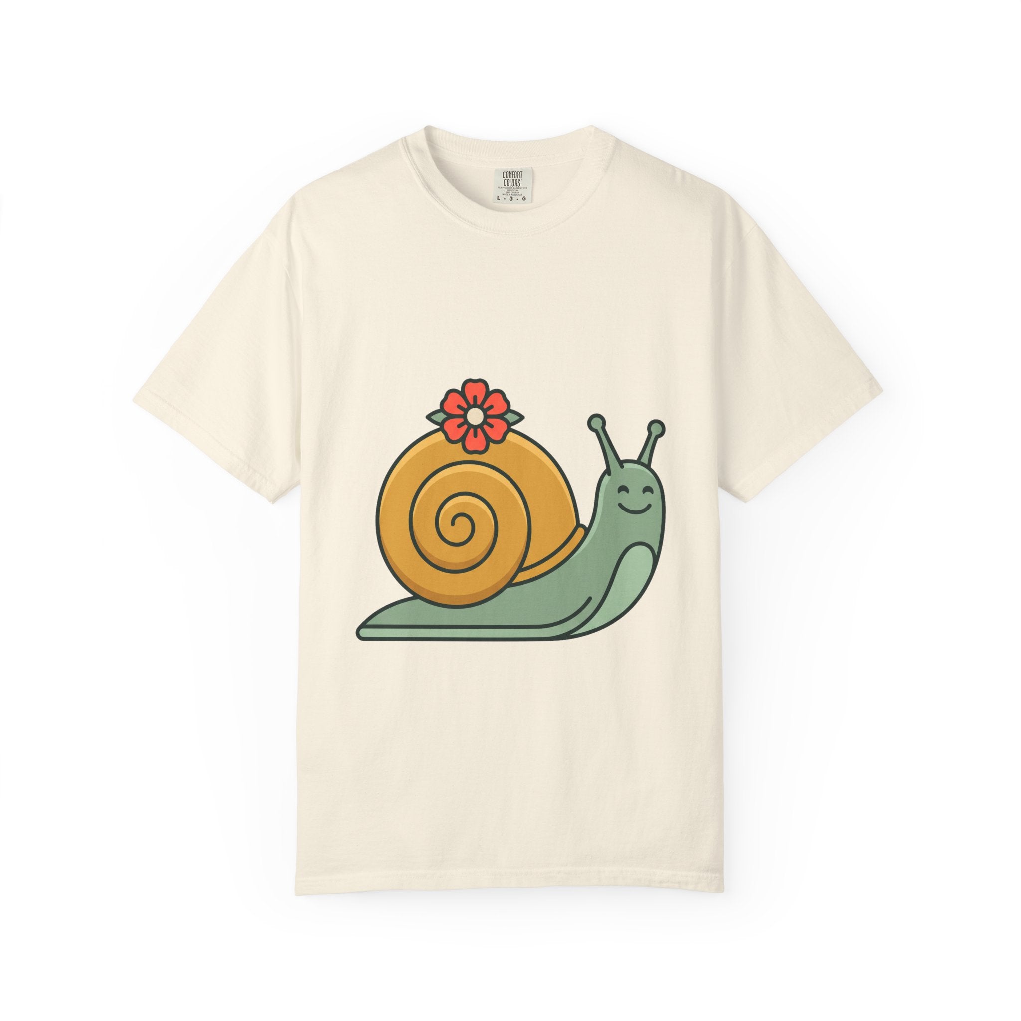 Snail with Flower Shell Tee