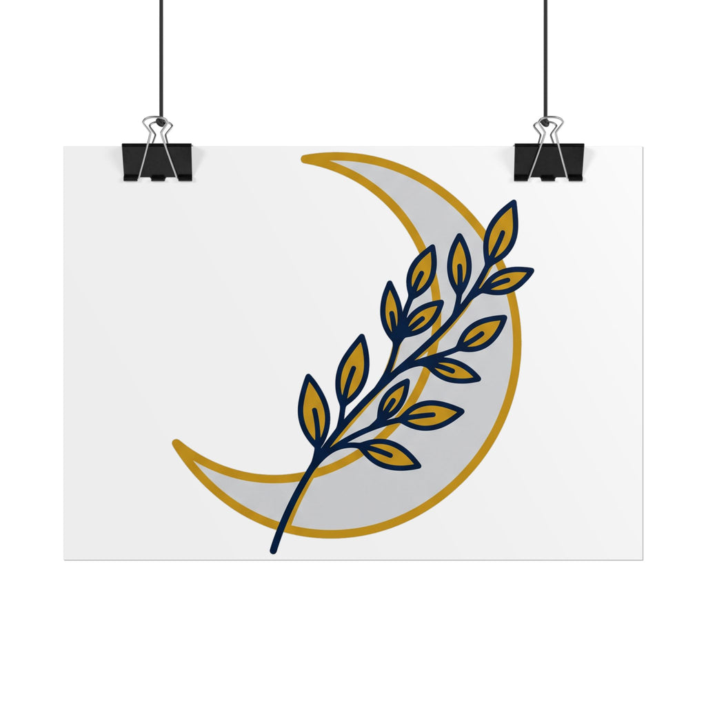 Crescent Moon Branch Poster