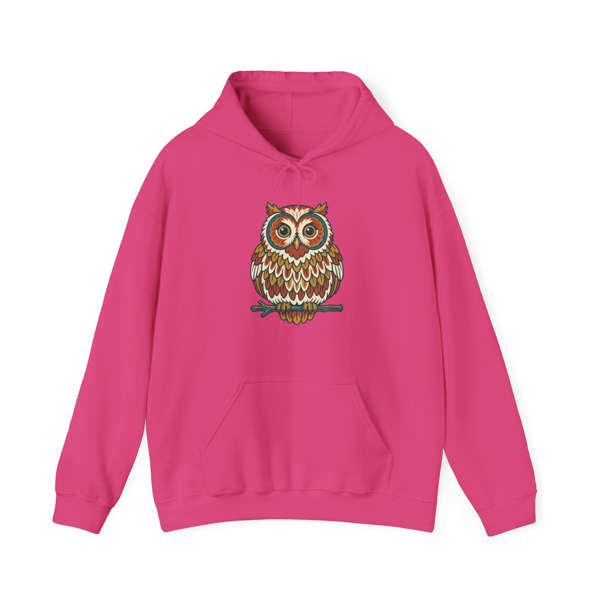 Round Owl Hoodie