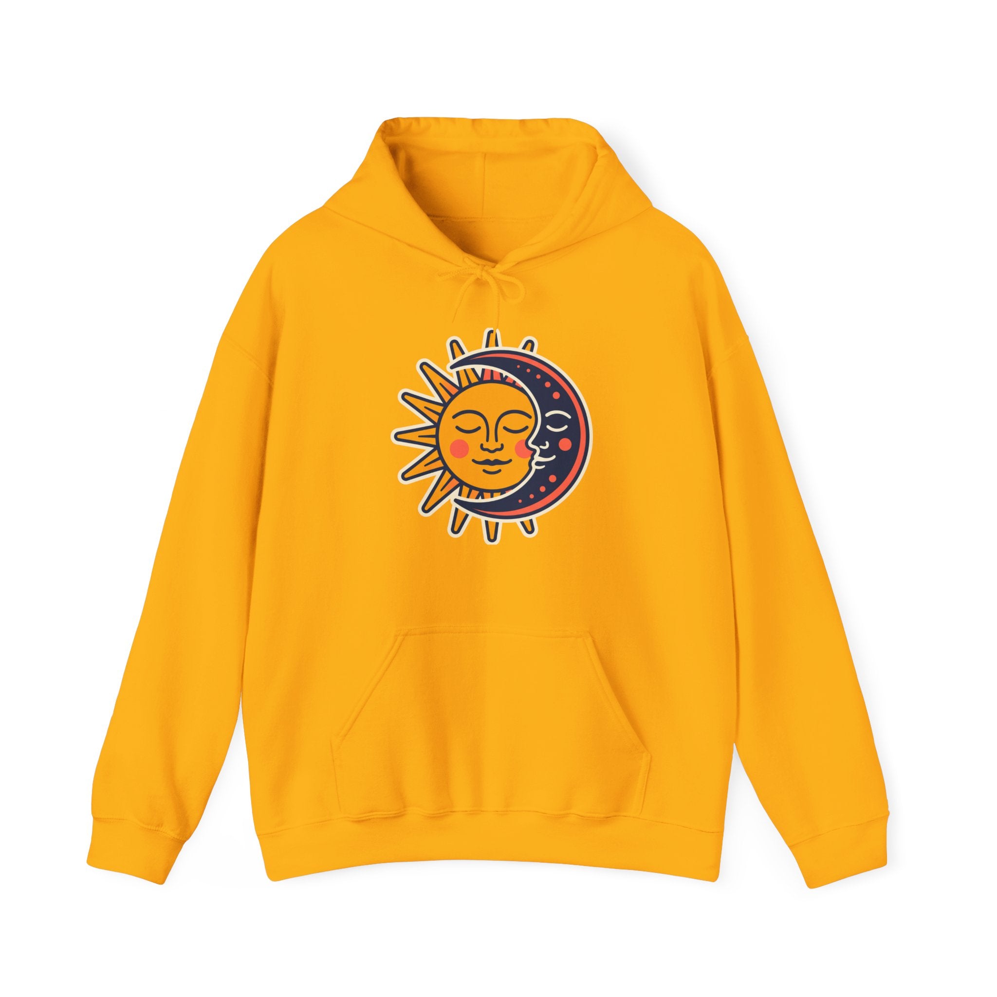 Sun Moon Faces Hoodie