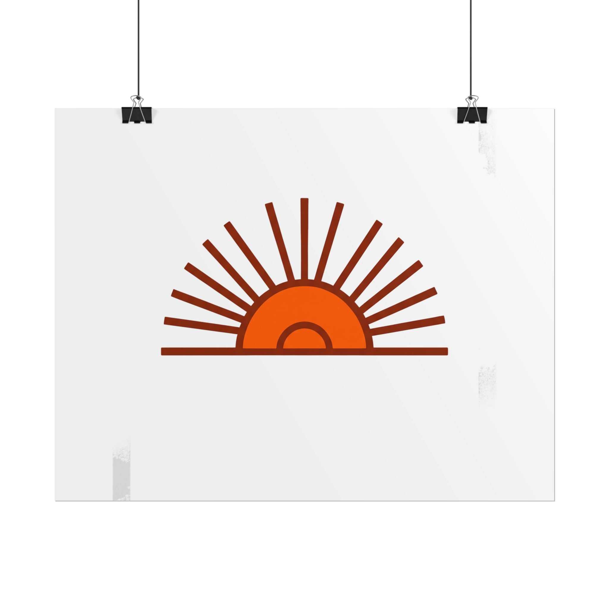 Rising Sun Rays Poster