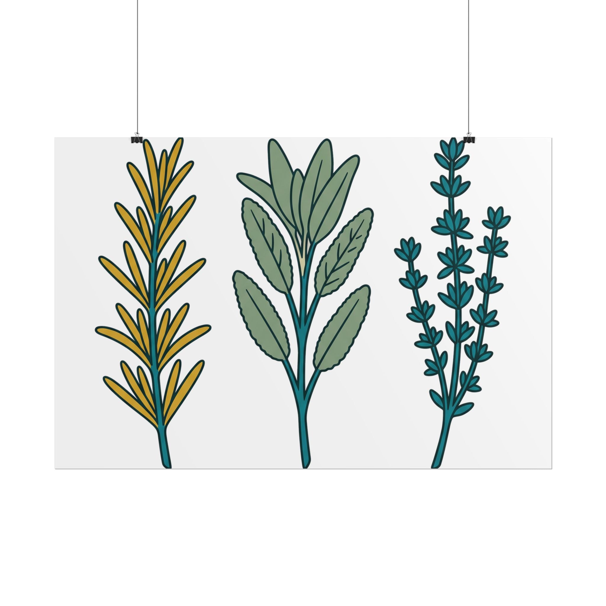 Herb Sprig Set Poster