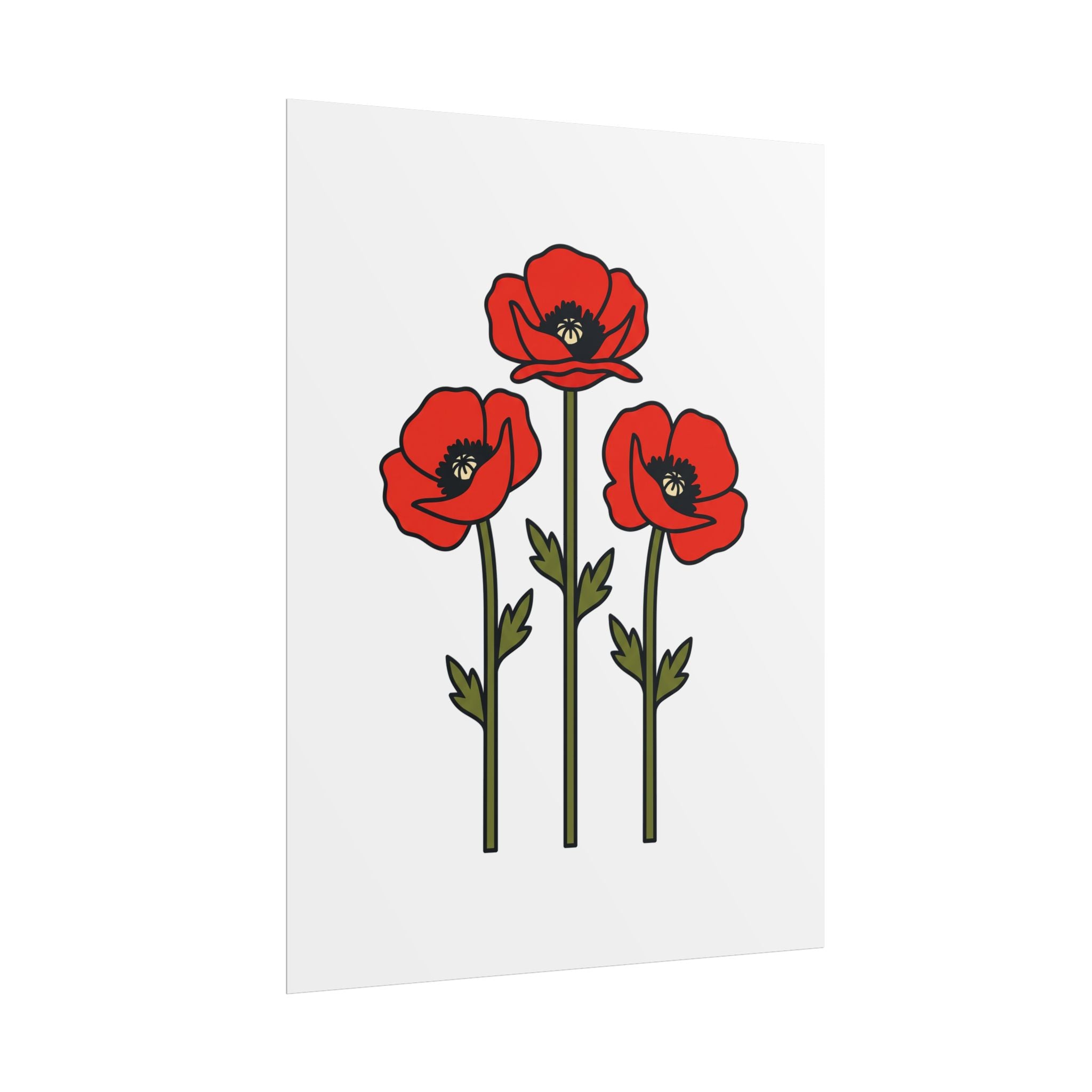 Bold Poppy Trio Poster