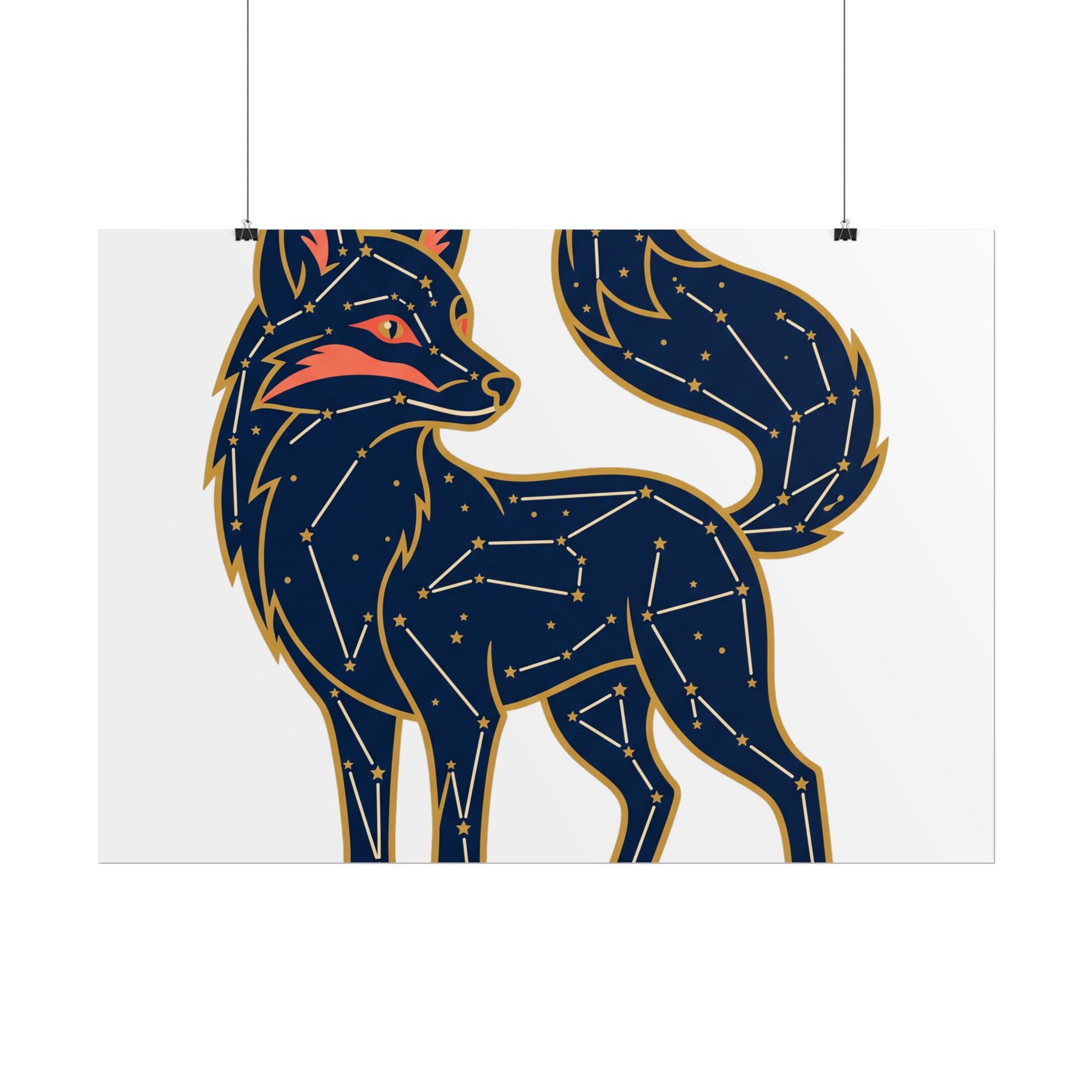 Constellation Fox Poster