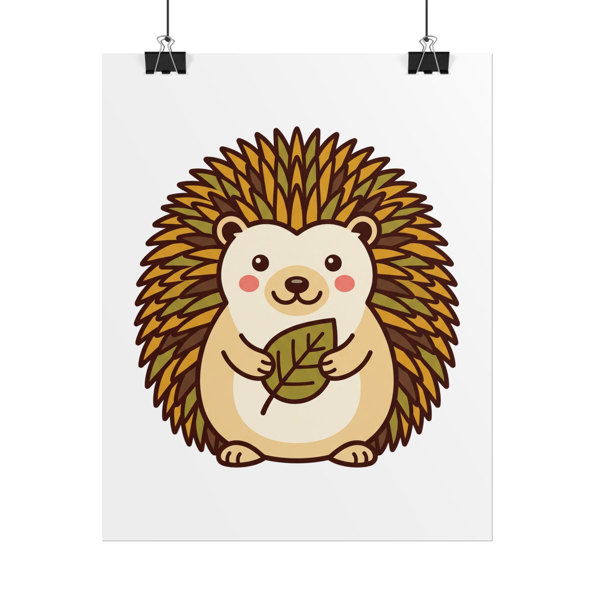 Chubby Hedgehog Poster