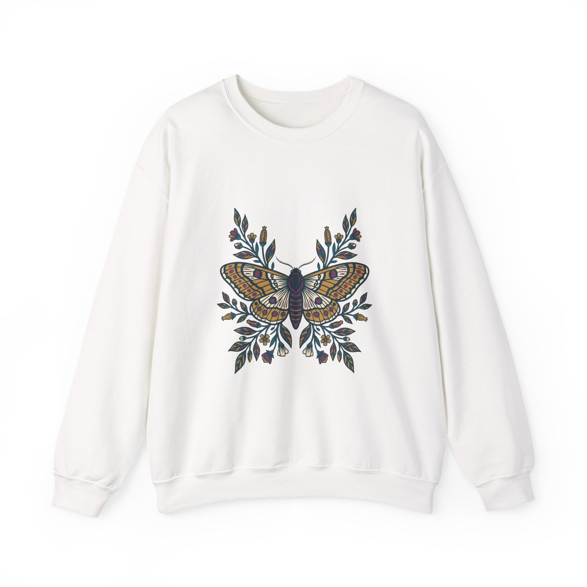 Botanical Moth and Flora Crewneck