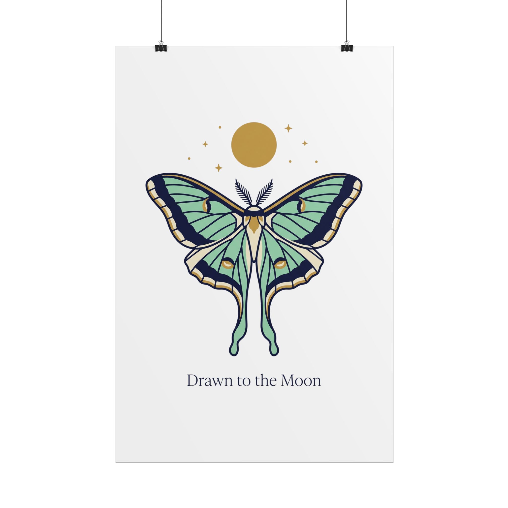 Drawn to the Moon Poster
