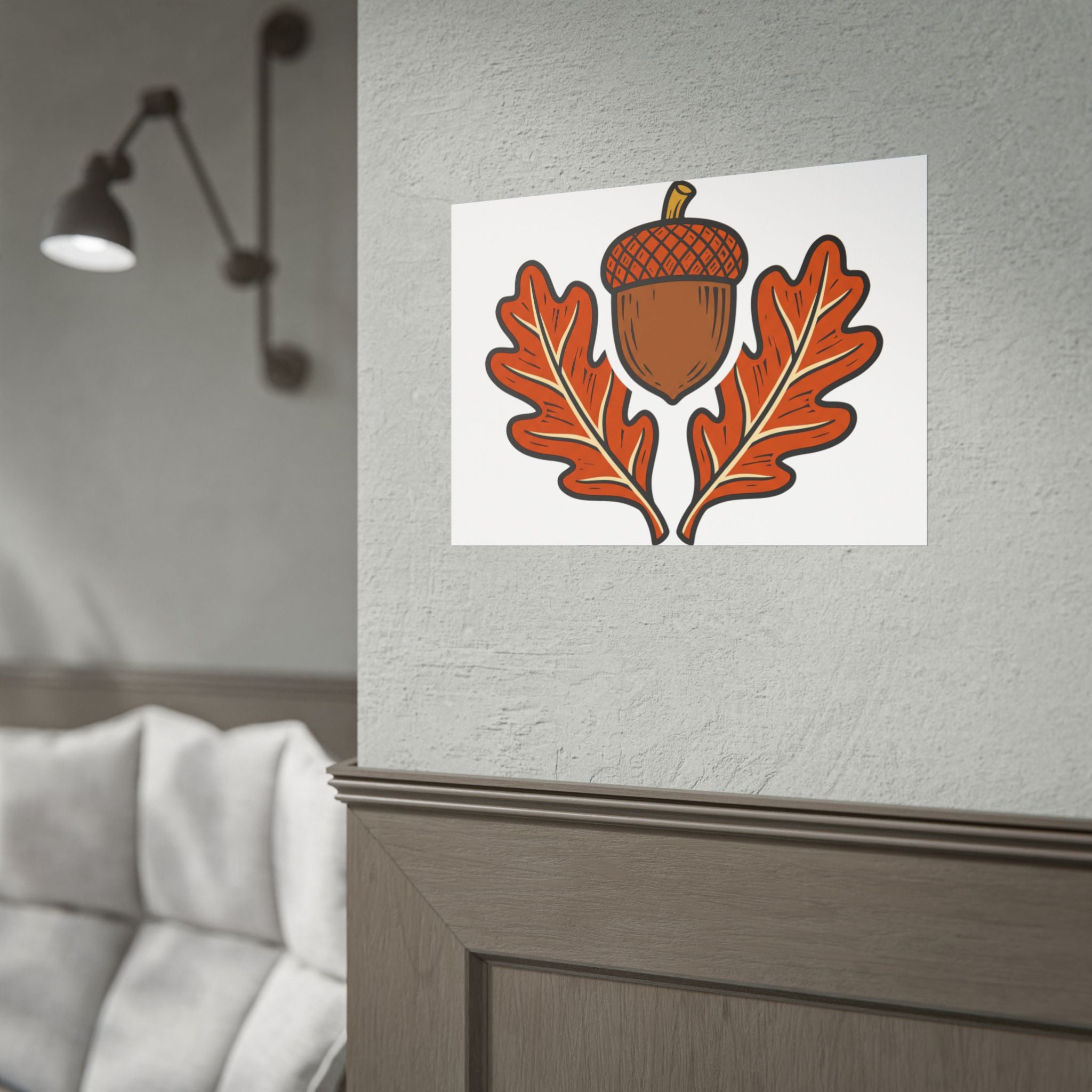 Acorn and Oak Leaf Poster