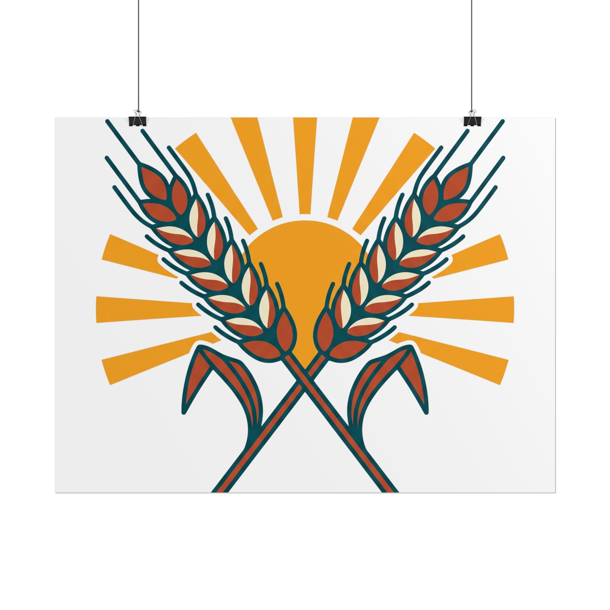 Sun and Wheat Poster