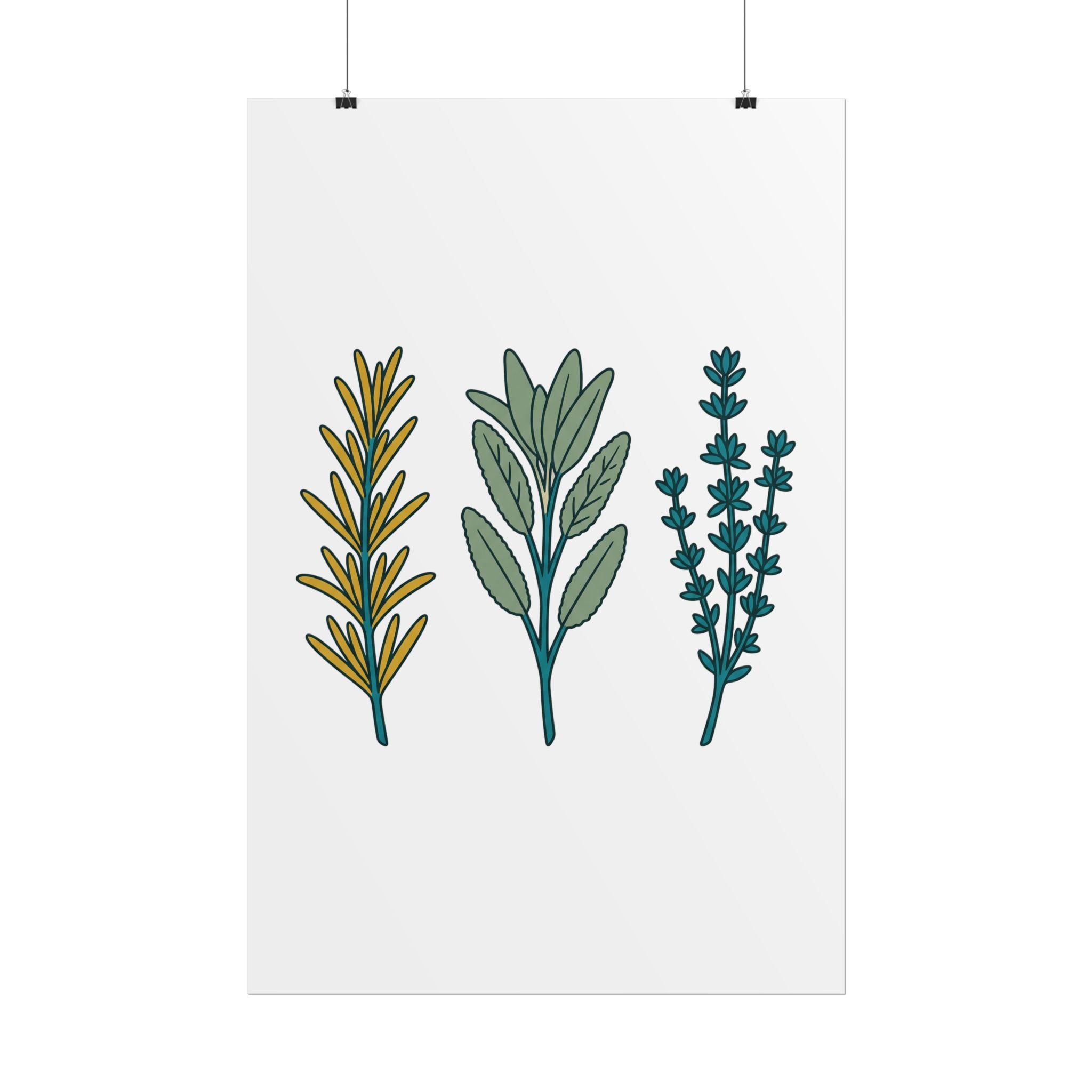 Herb Sprig Set Poster