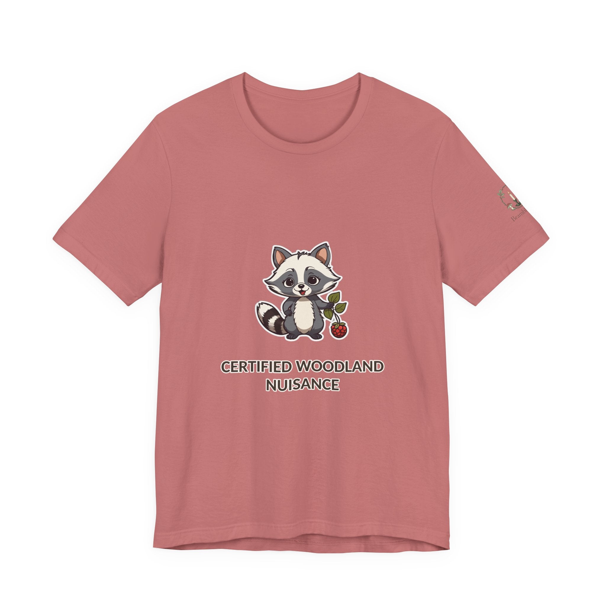 Certified Woodland Nuisance Tee — Cute Raccoon Graphic T-Shirt