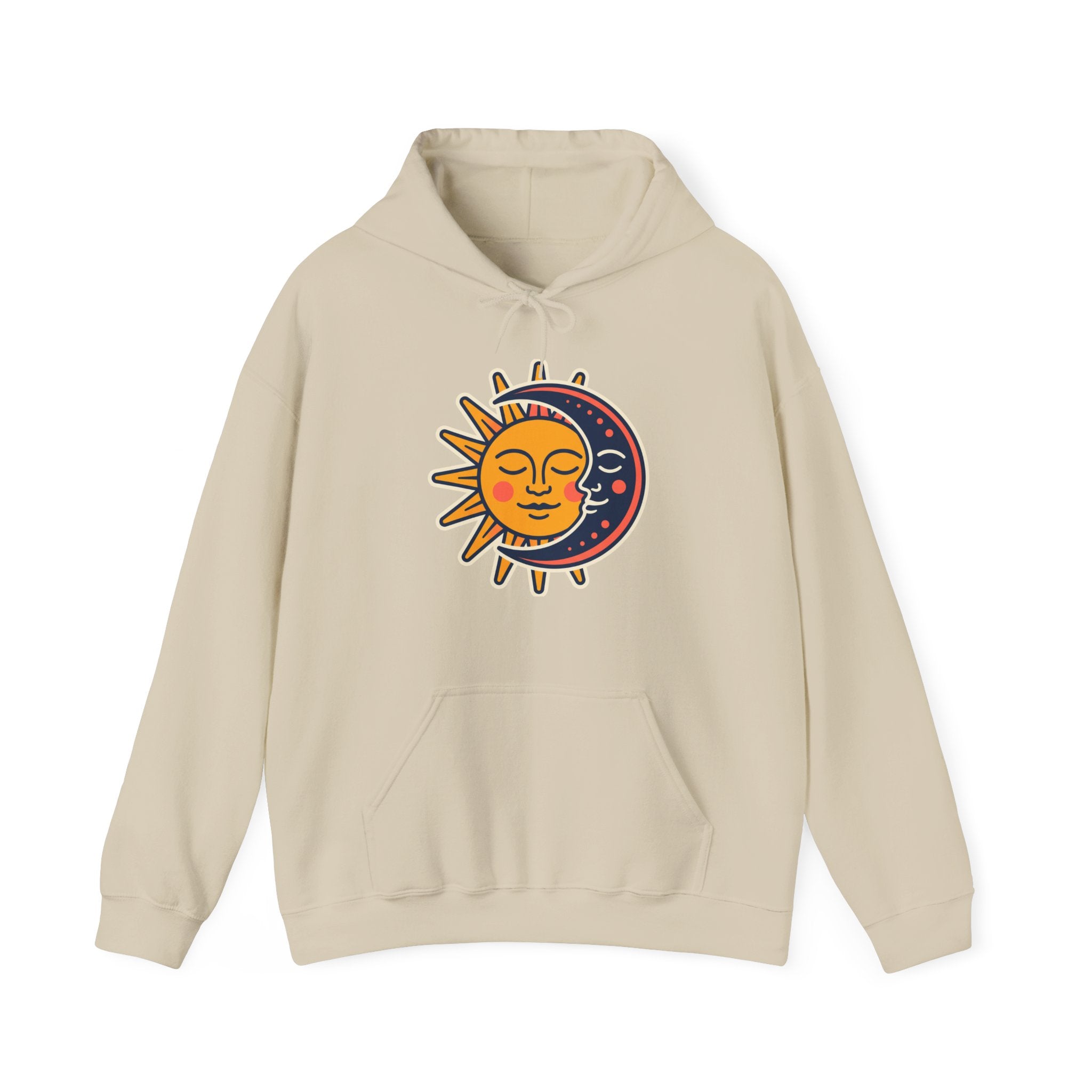 Sun Moon Faces Hoodie