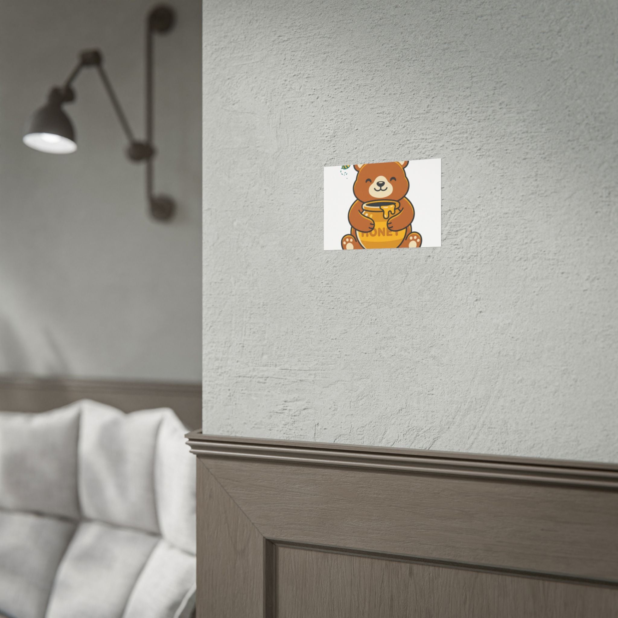 Bear with Honey Poster