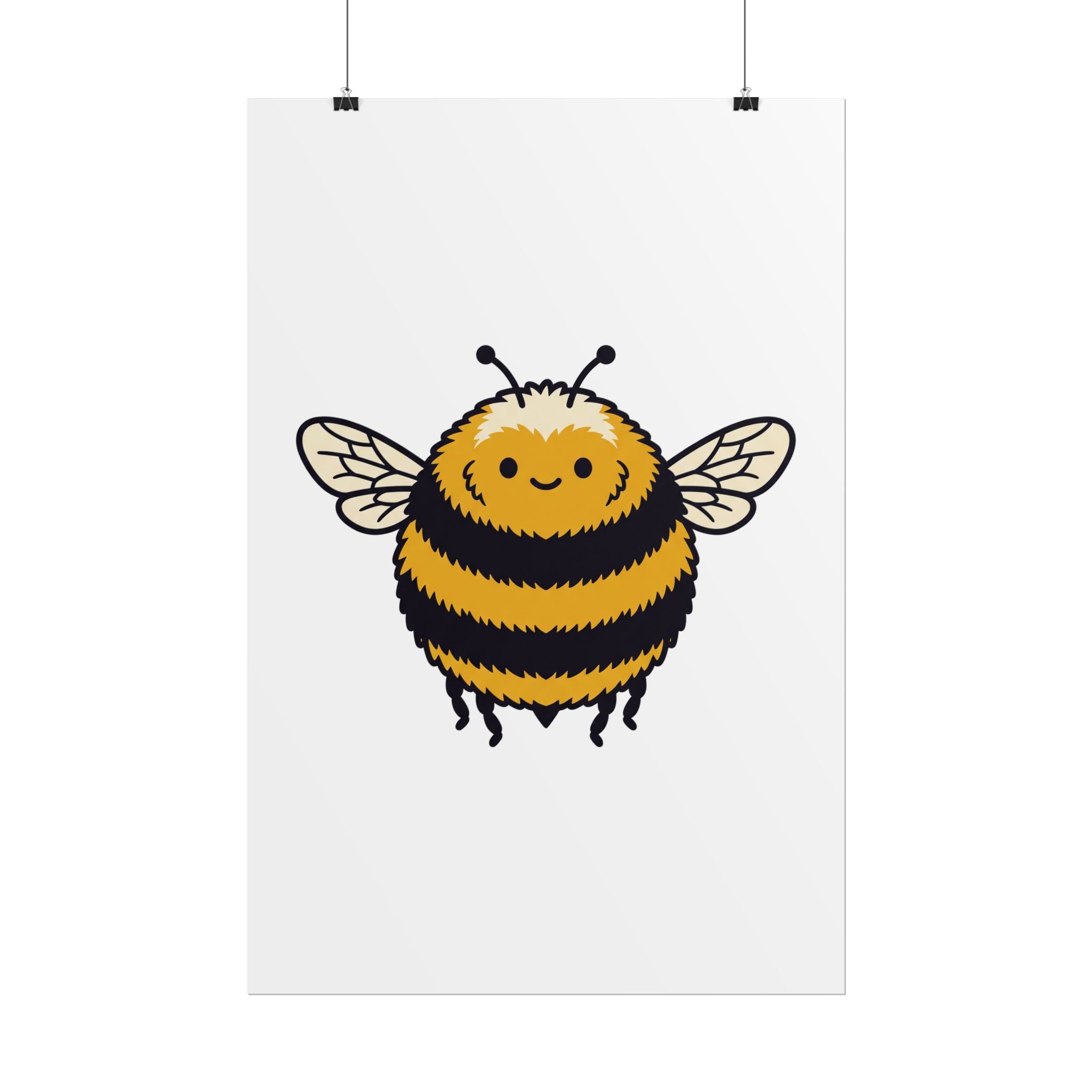 Round Bee Buddy Poster