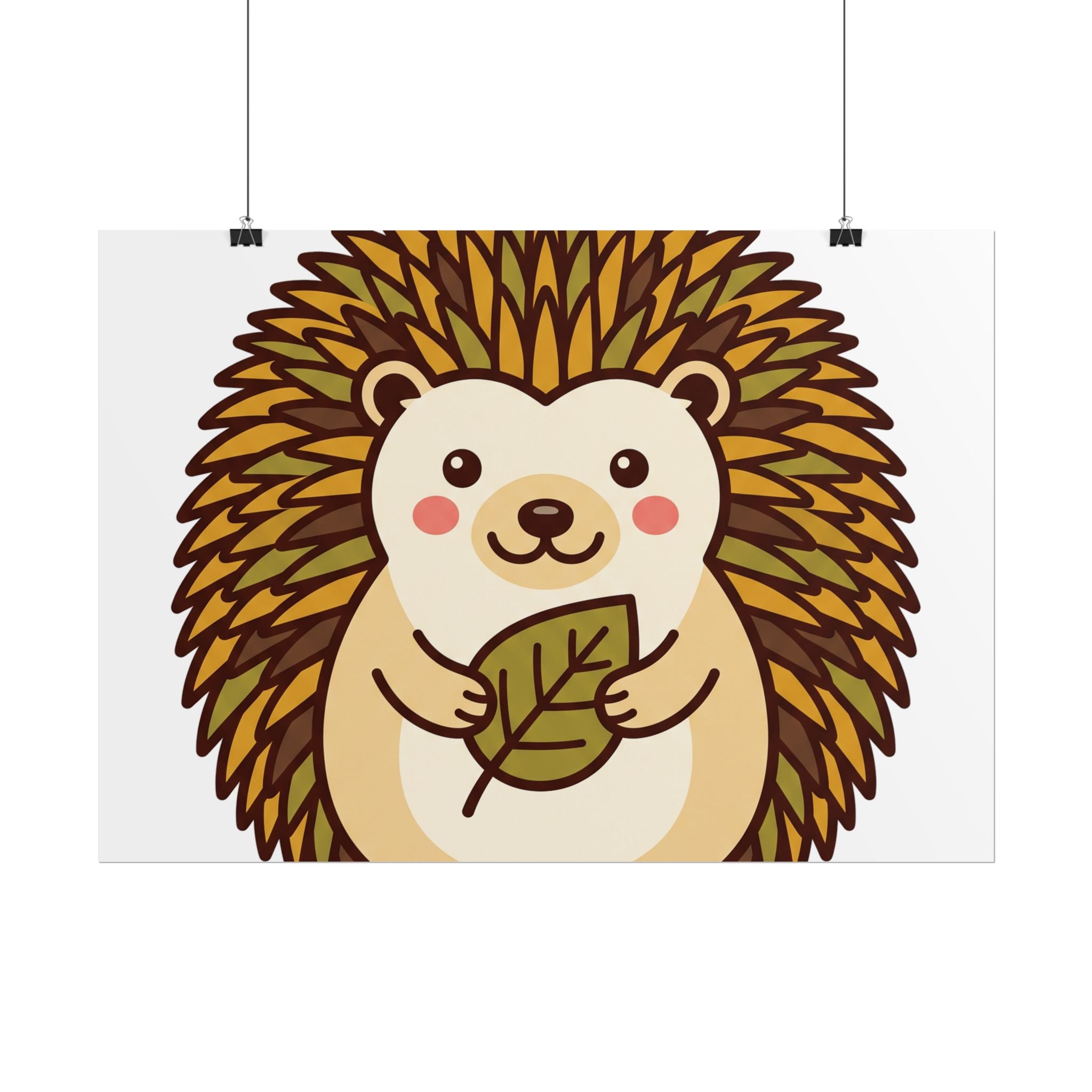 Chubby Hedgehog Poster