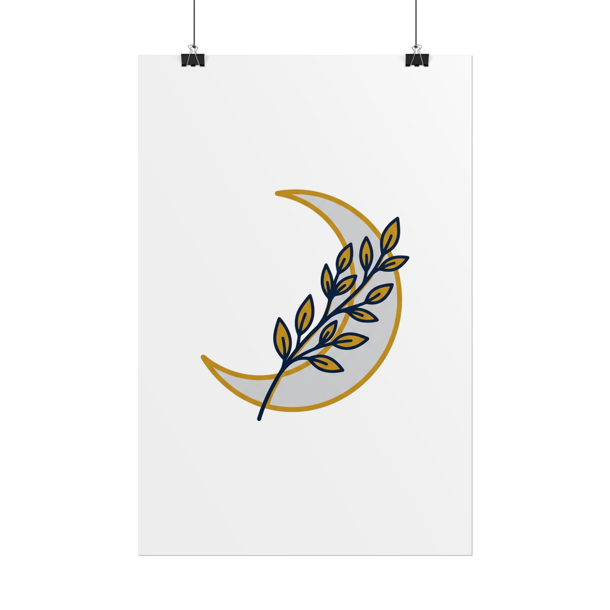 Crescent Moon Branch Poster