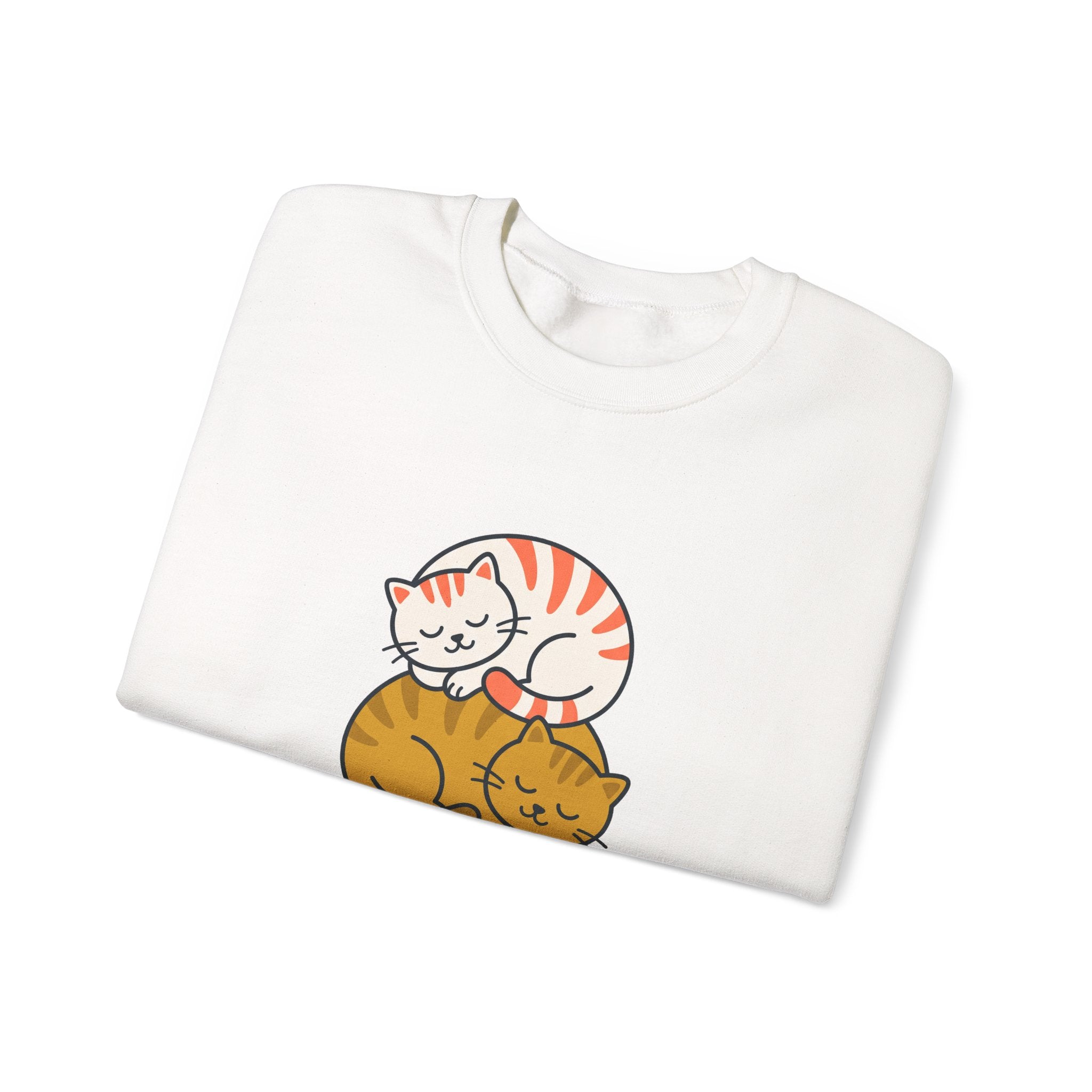 Sleepy Cat Stack Crewneck
