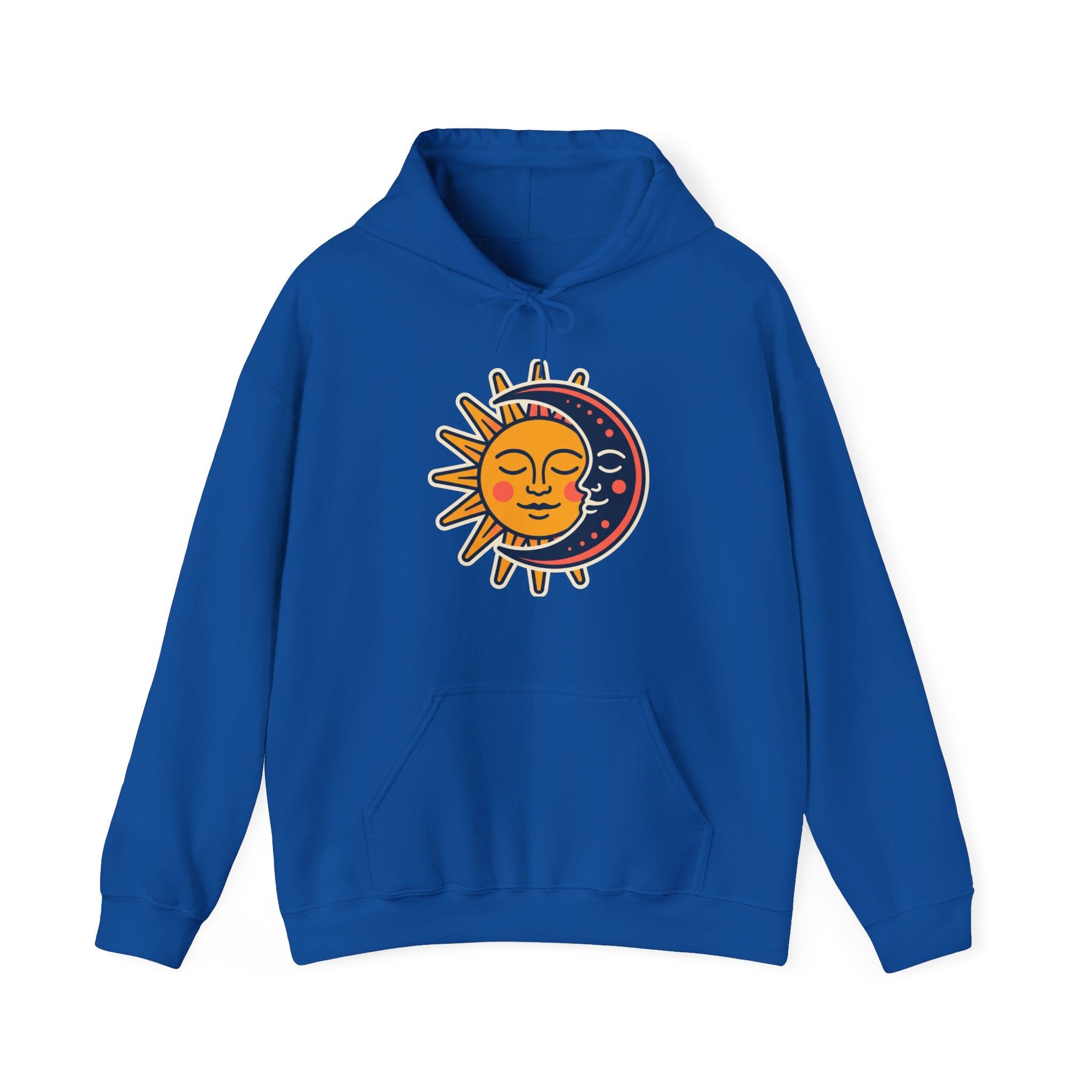 Sun Moon Faces Hoodie