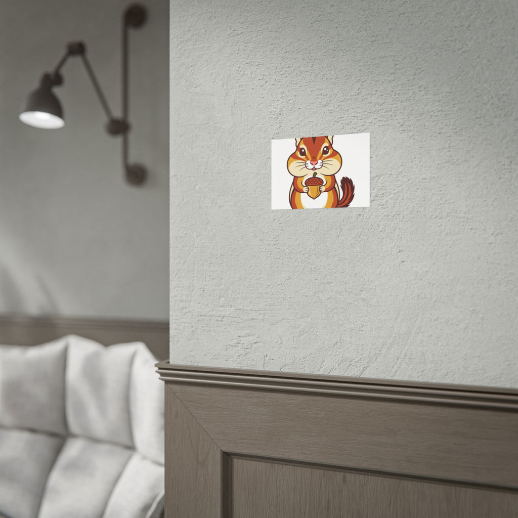Chipmunk with Acorn Poster