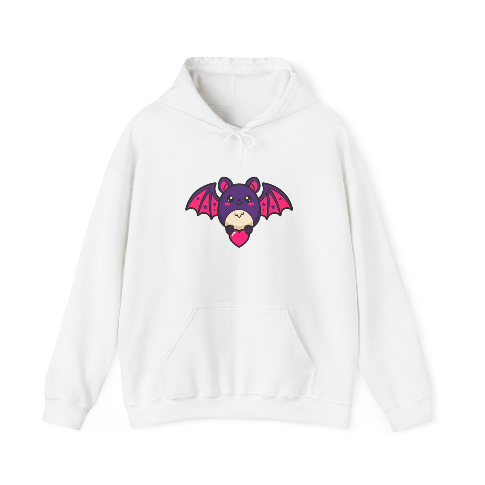 Bat with Tiny Heart Hoodie