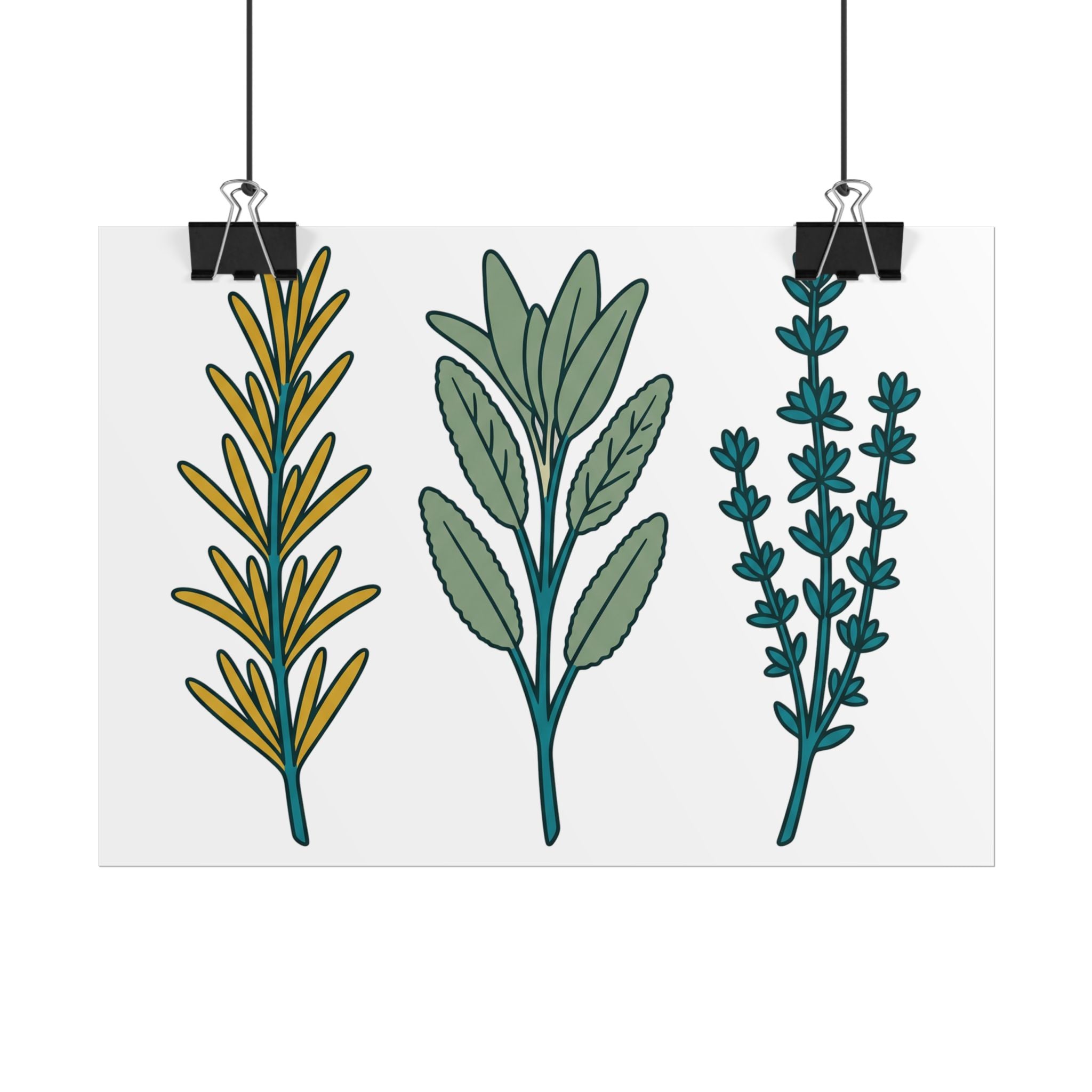 Herb Sprig Set Poster