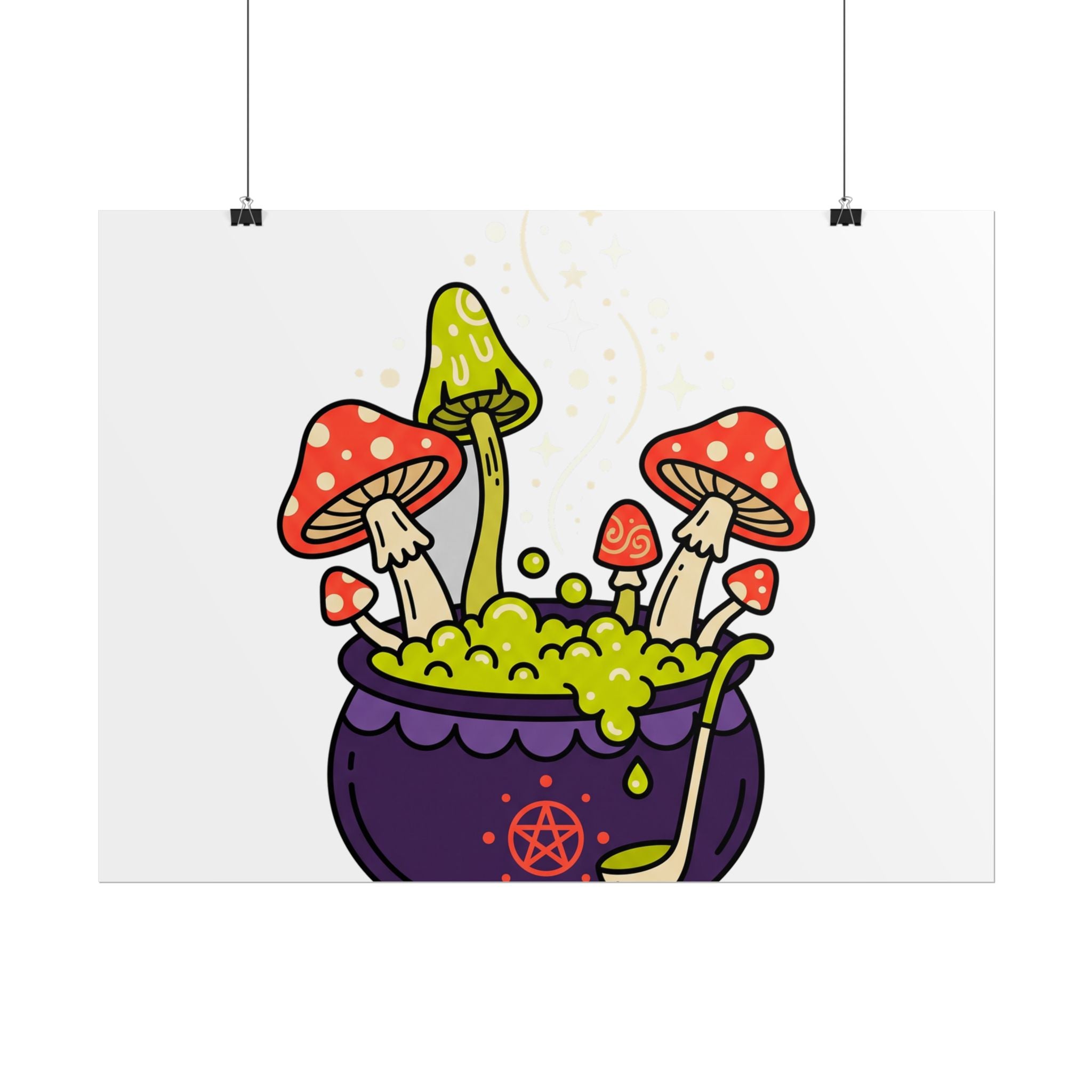 Witchy Mushroom Potion Poster