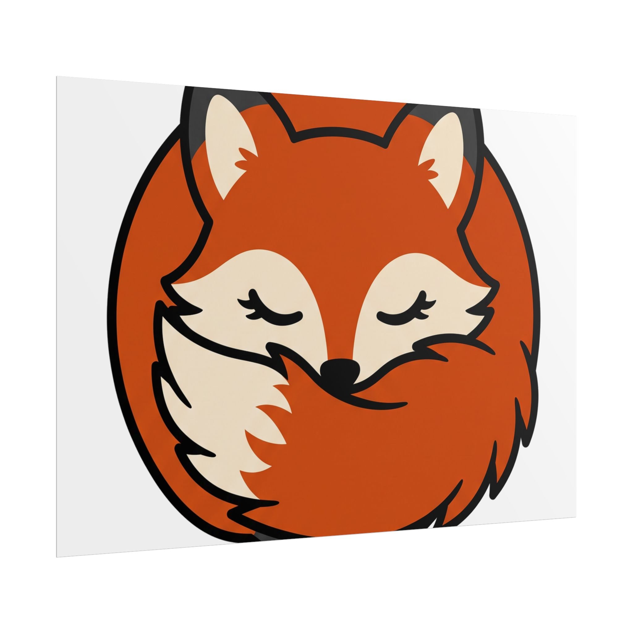 Sleepy Fox Loaf Poster