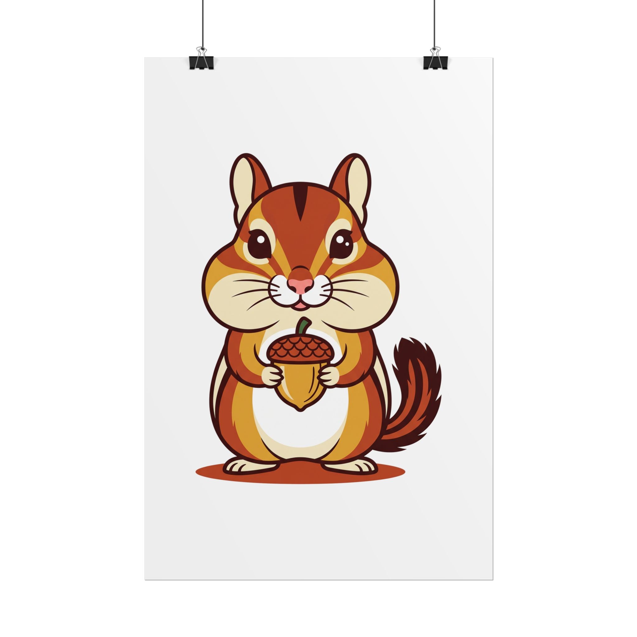 Chipmunk with Acorn Poster