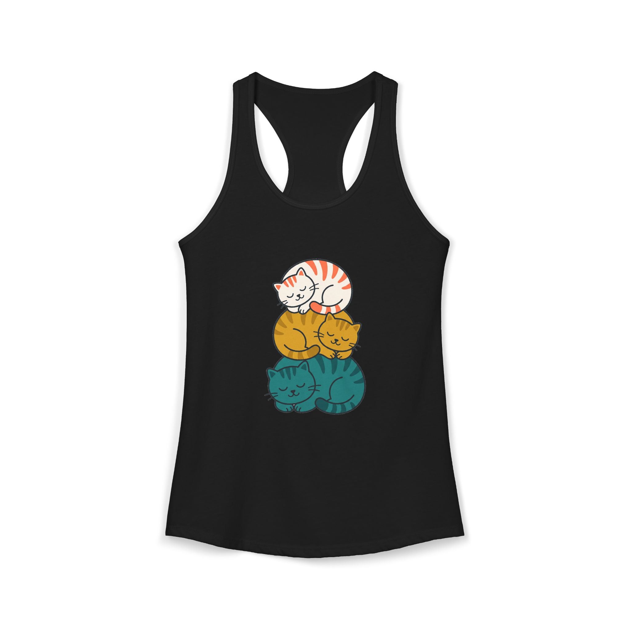Sleepy Cat Stack Tank Top