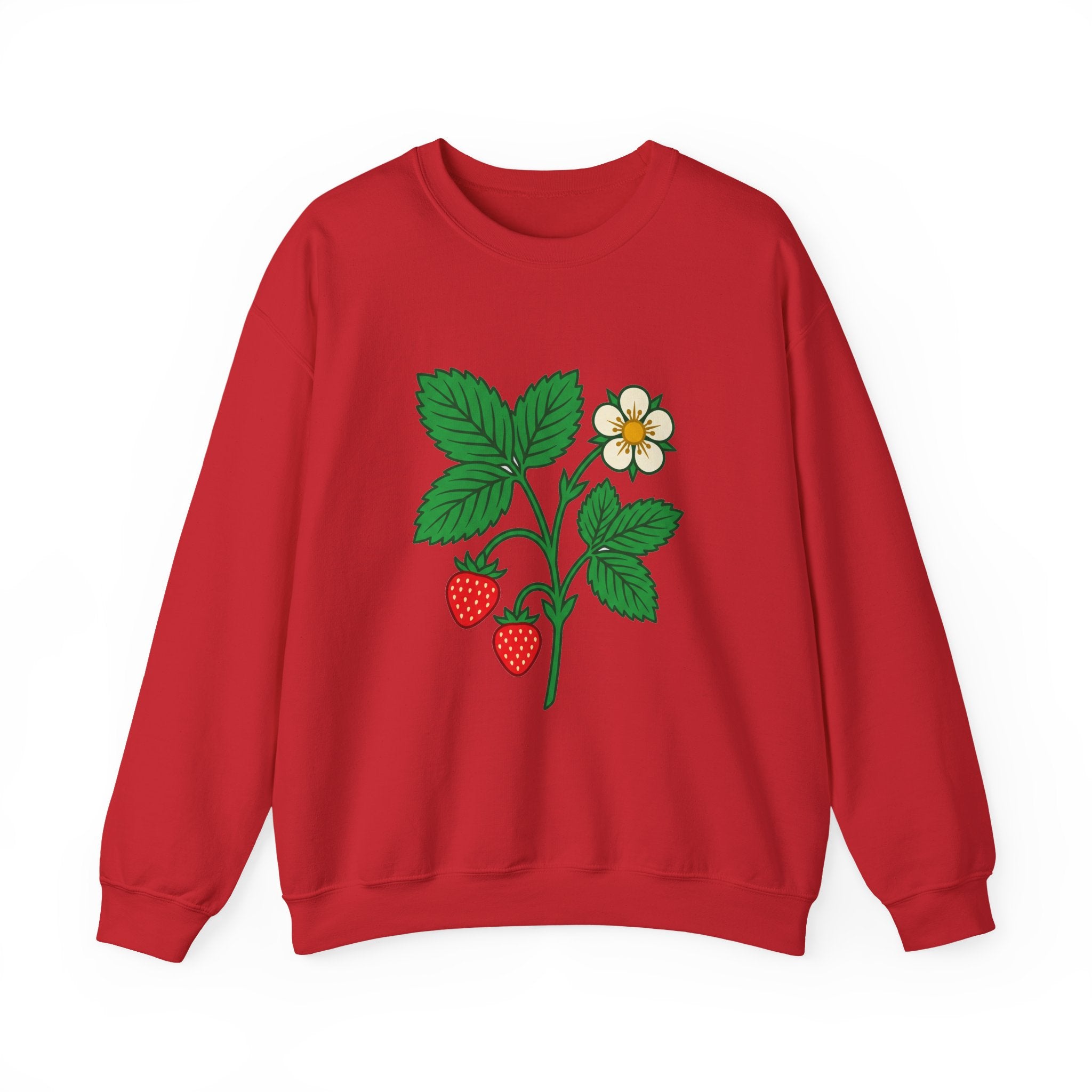 Wild Strawberry Sprig Crewneck