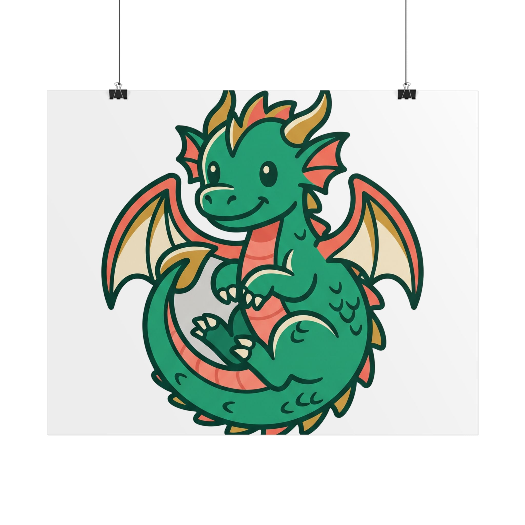 Tiny Leaf Dragon Poster