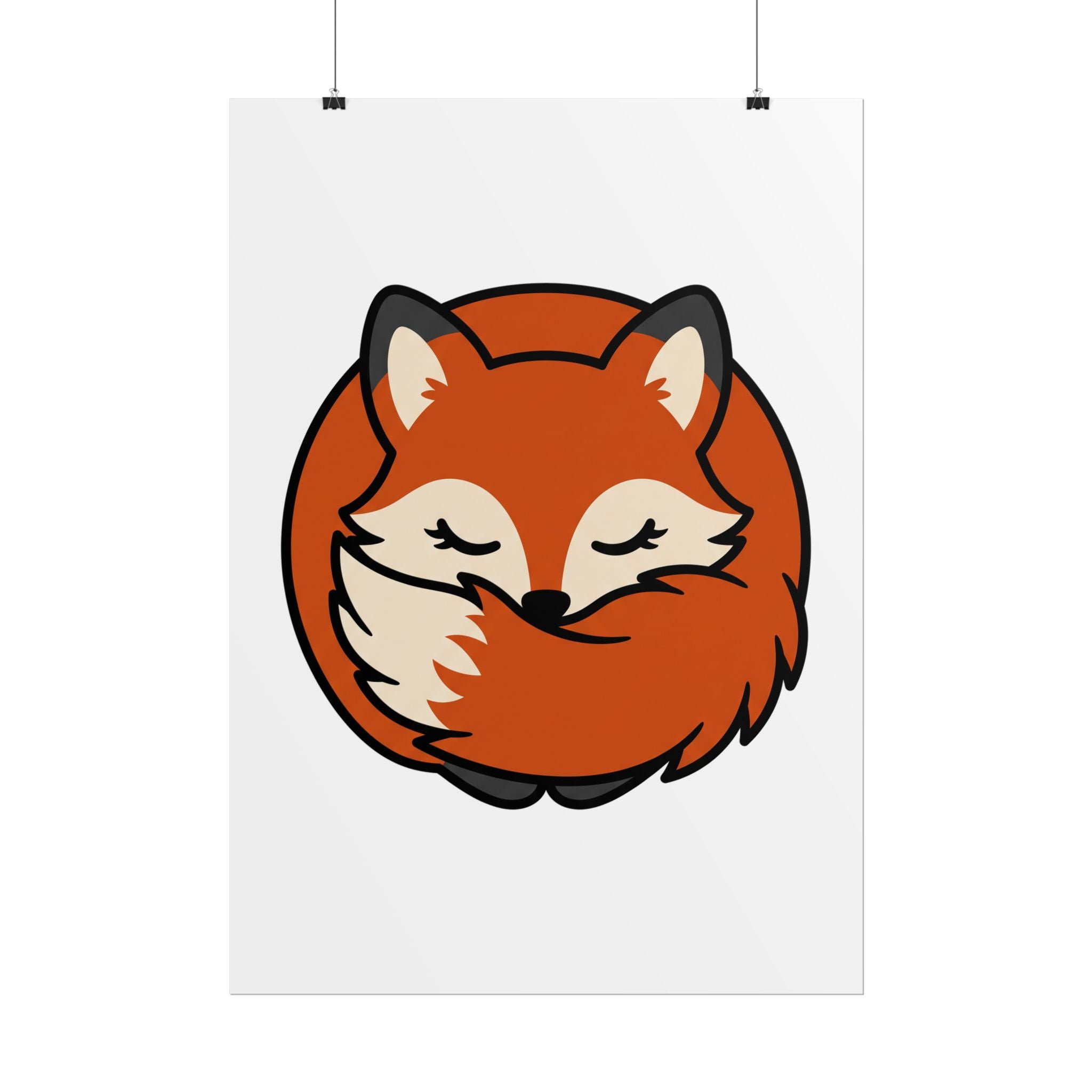 Sleepy Fox Loaf Poster