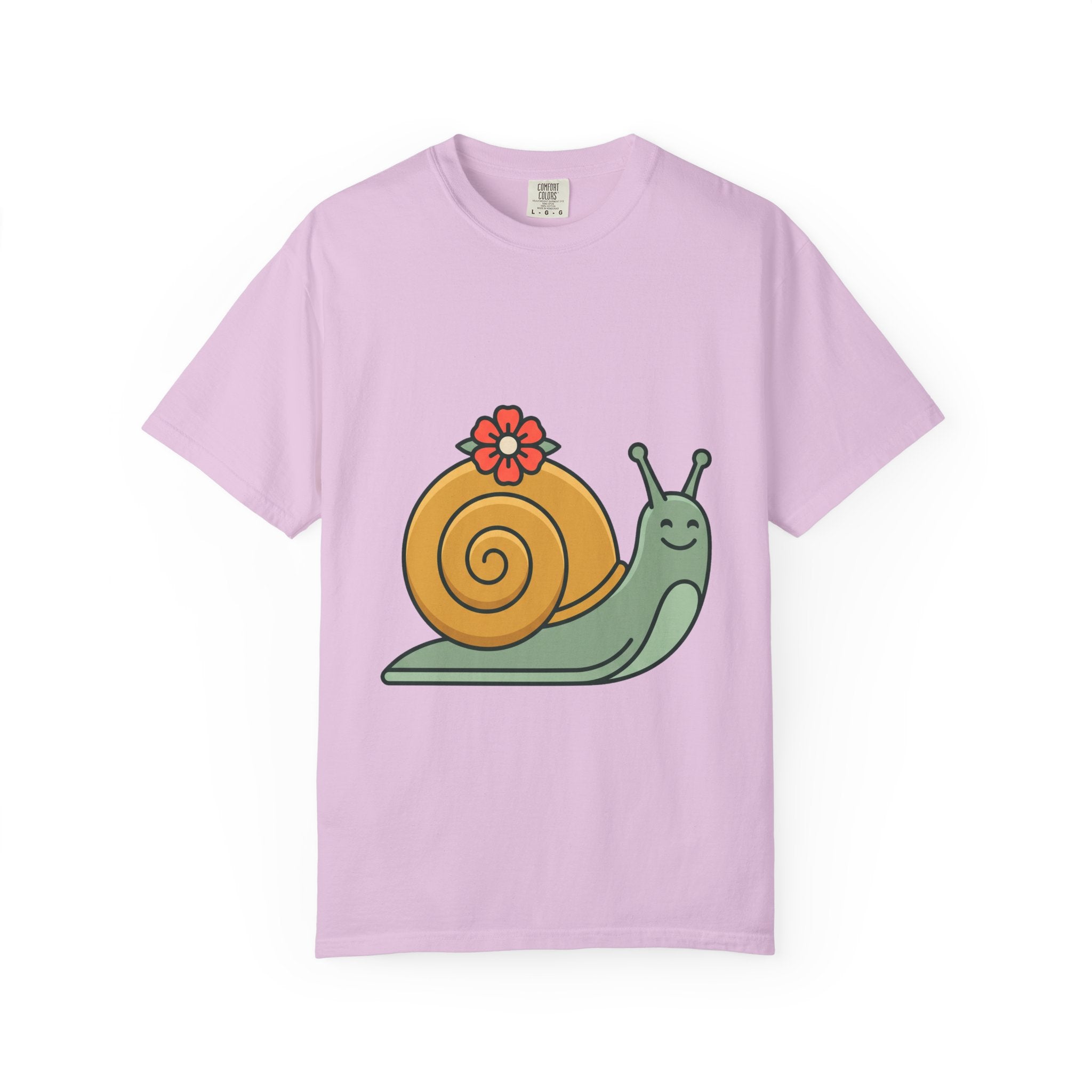 Snail with Flower Shell Tee