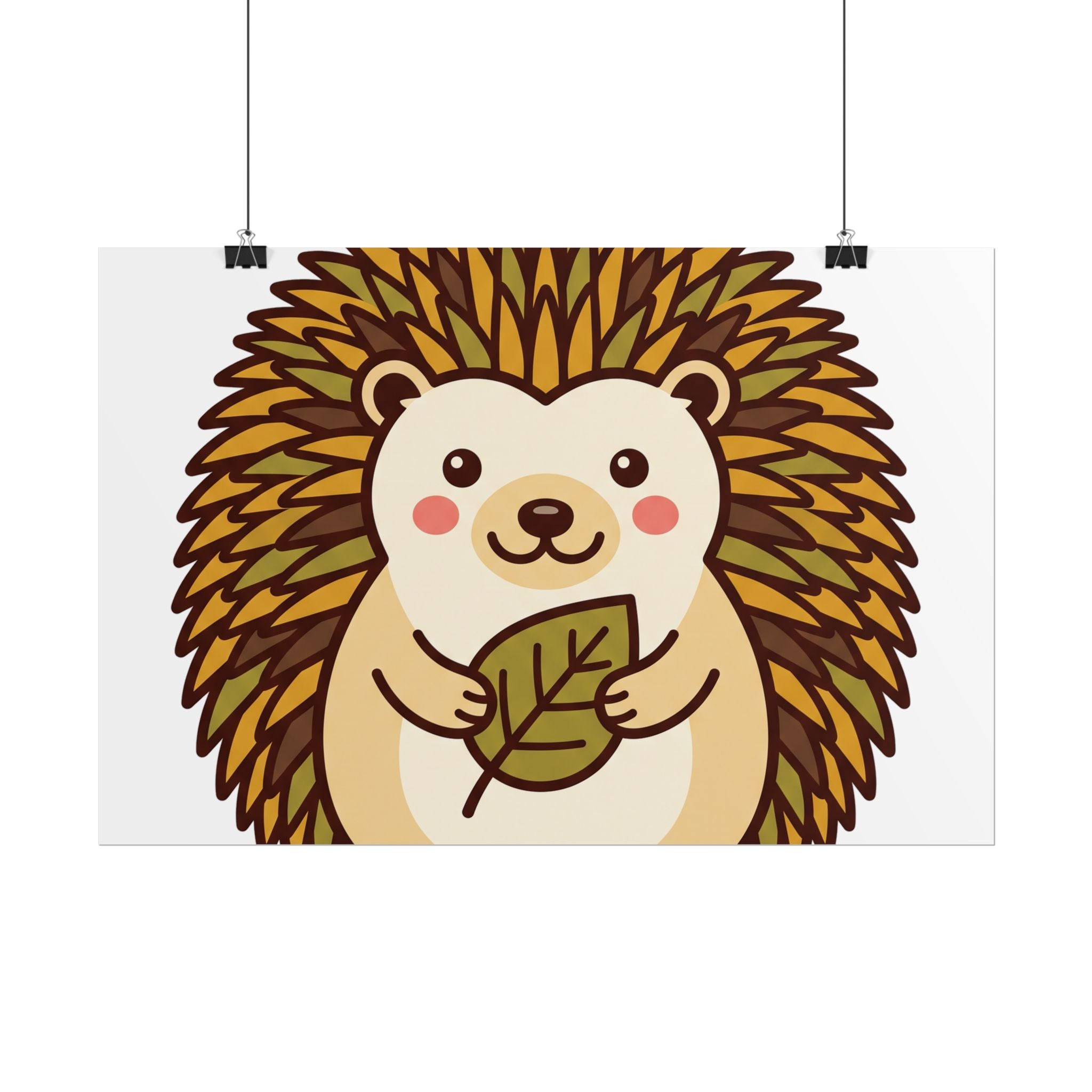 Chubby Hedgehog Poster