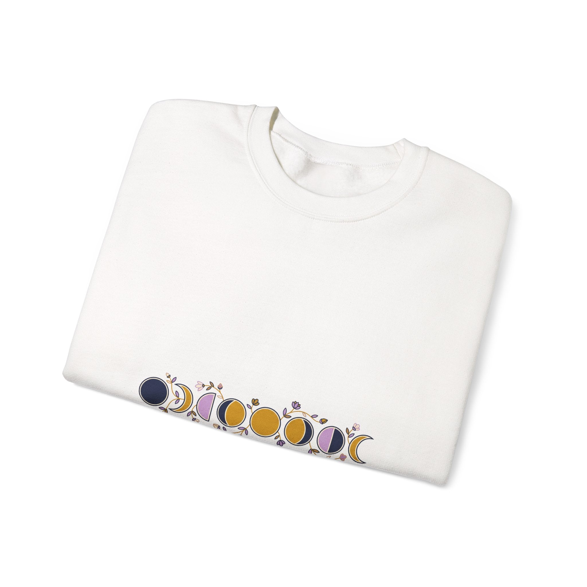 Moon Phases Botanical Crewneck