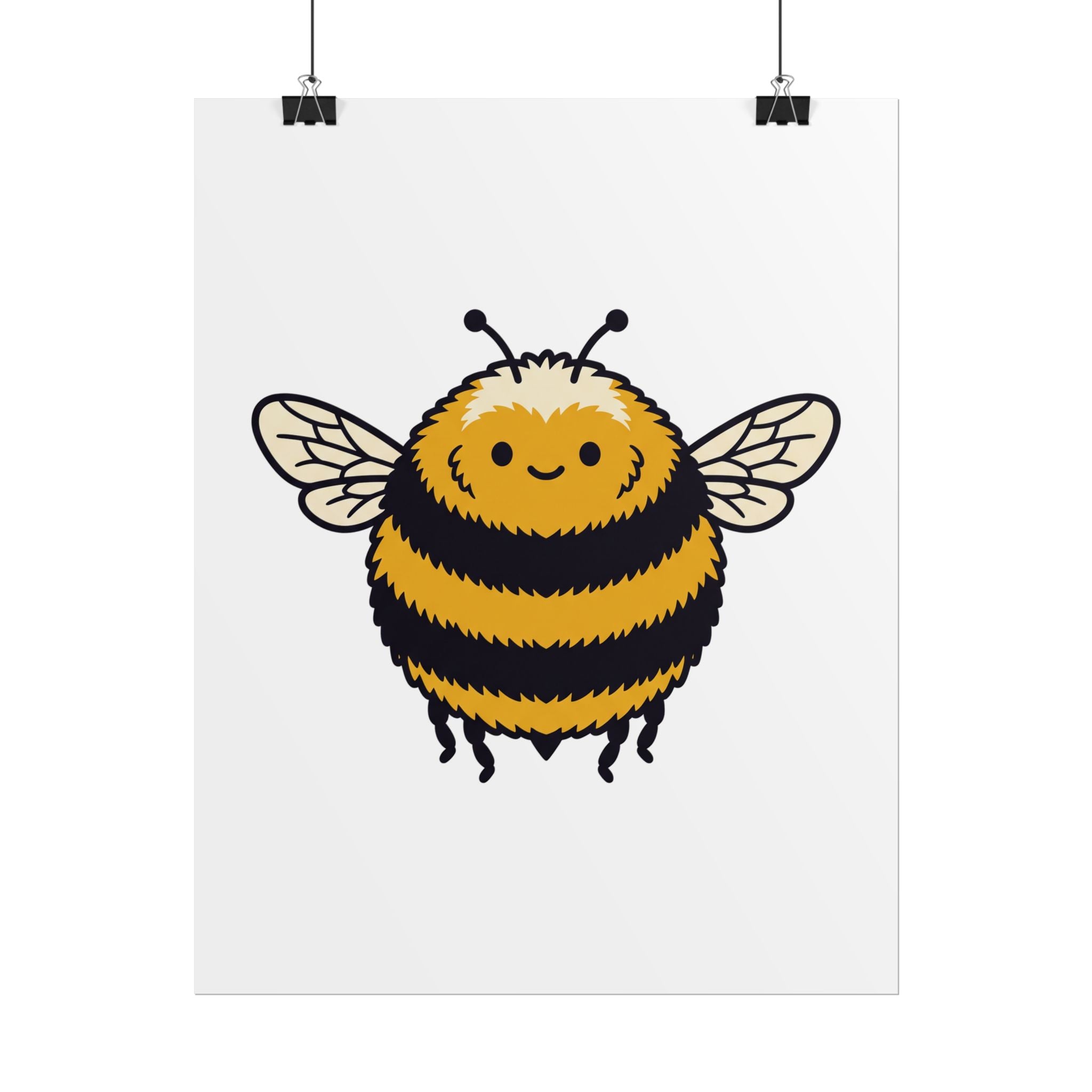 Round Bee Buddy Poster