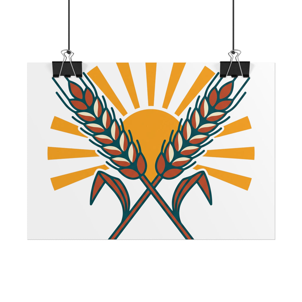 Sun and Wheat Poster