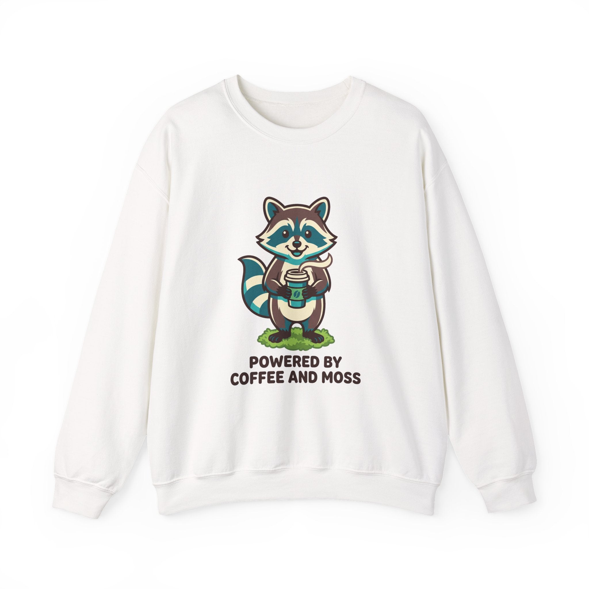 Powered by Coffee and Moss Crewneck