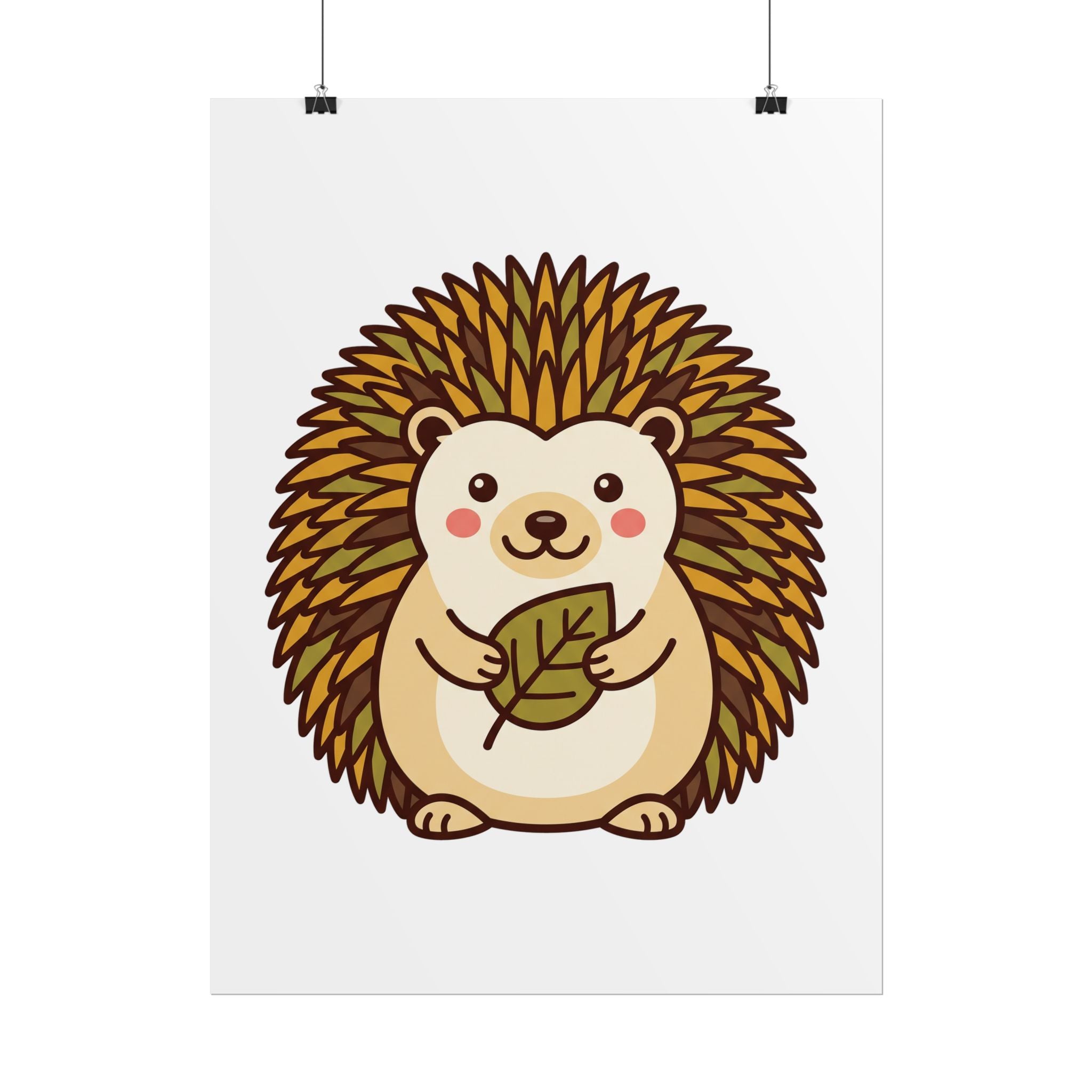 Chubby Hedgehog Poster