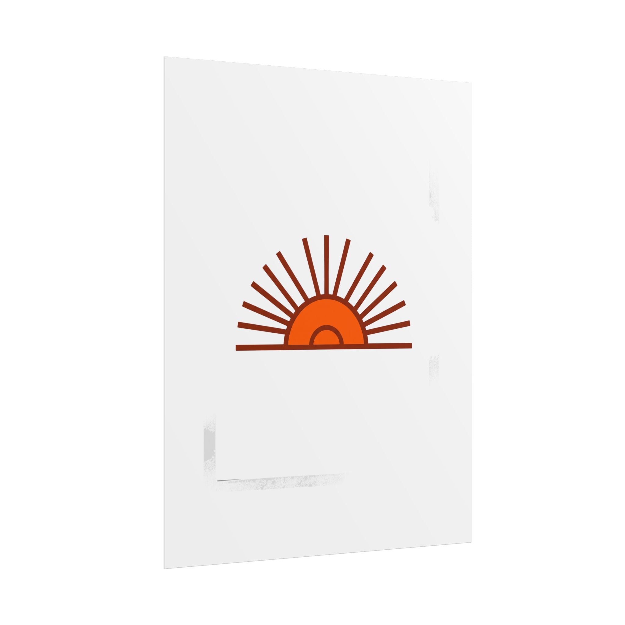 Rising Sun Rays Poster