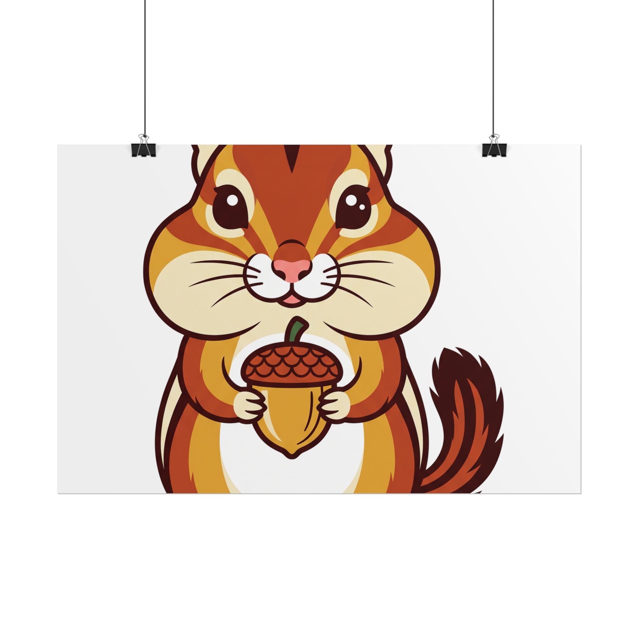 Chipmunk with Acorn Poster