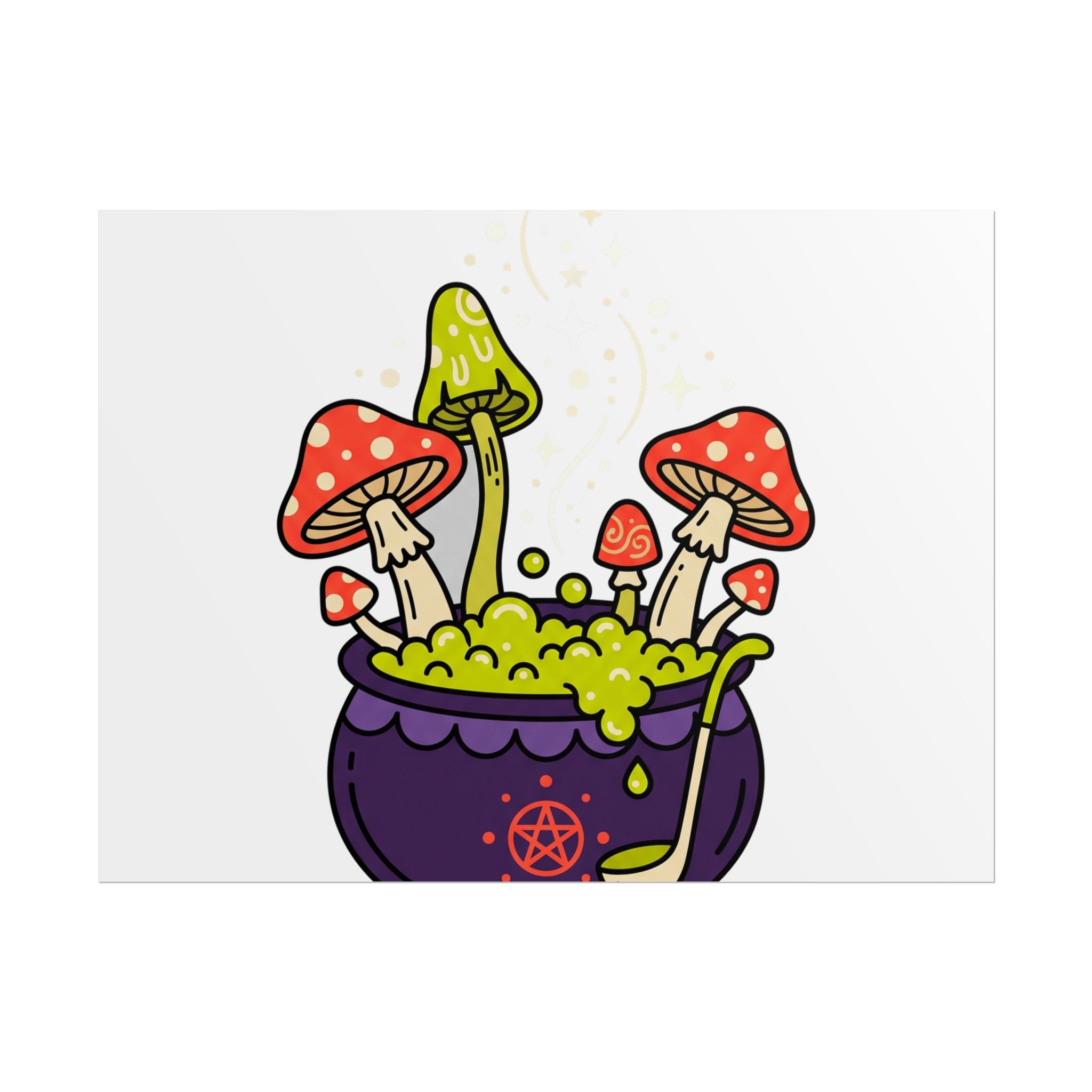 Witchy Mushroom Potion Poster